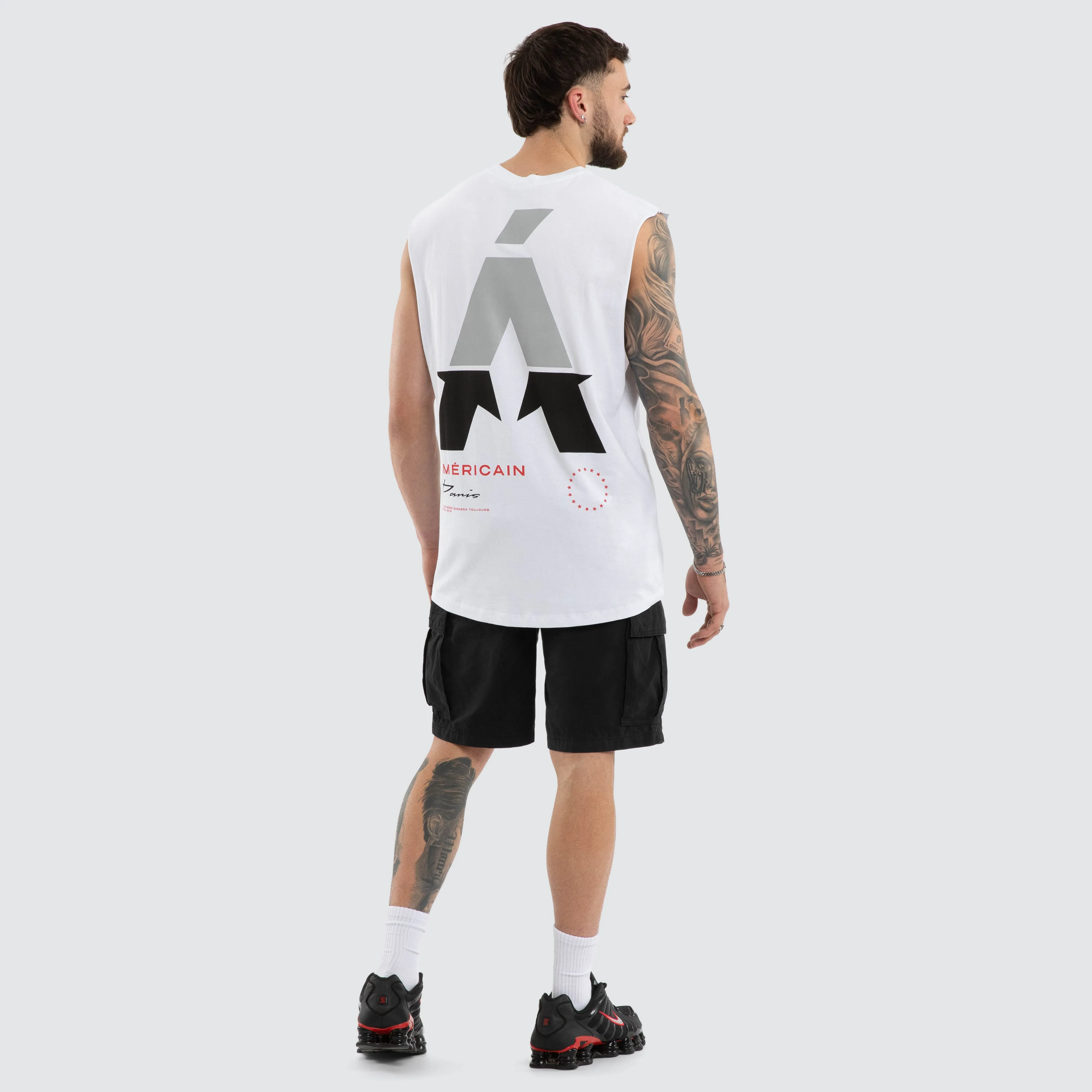 Spell Scoop Back Muscle White sold by Neverland product image thumbnail 3