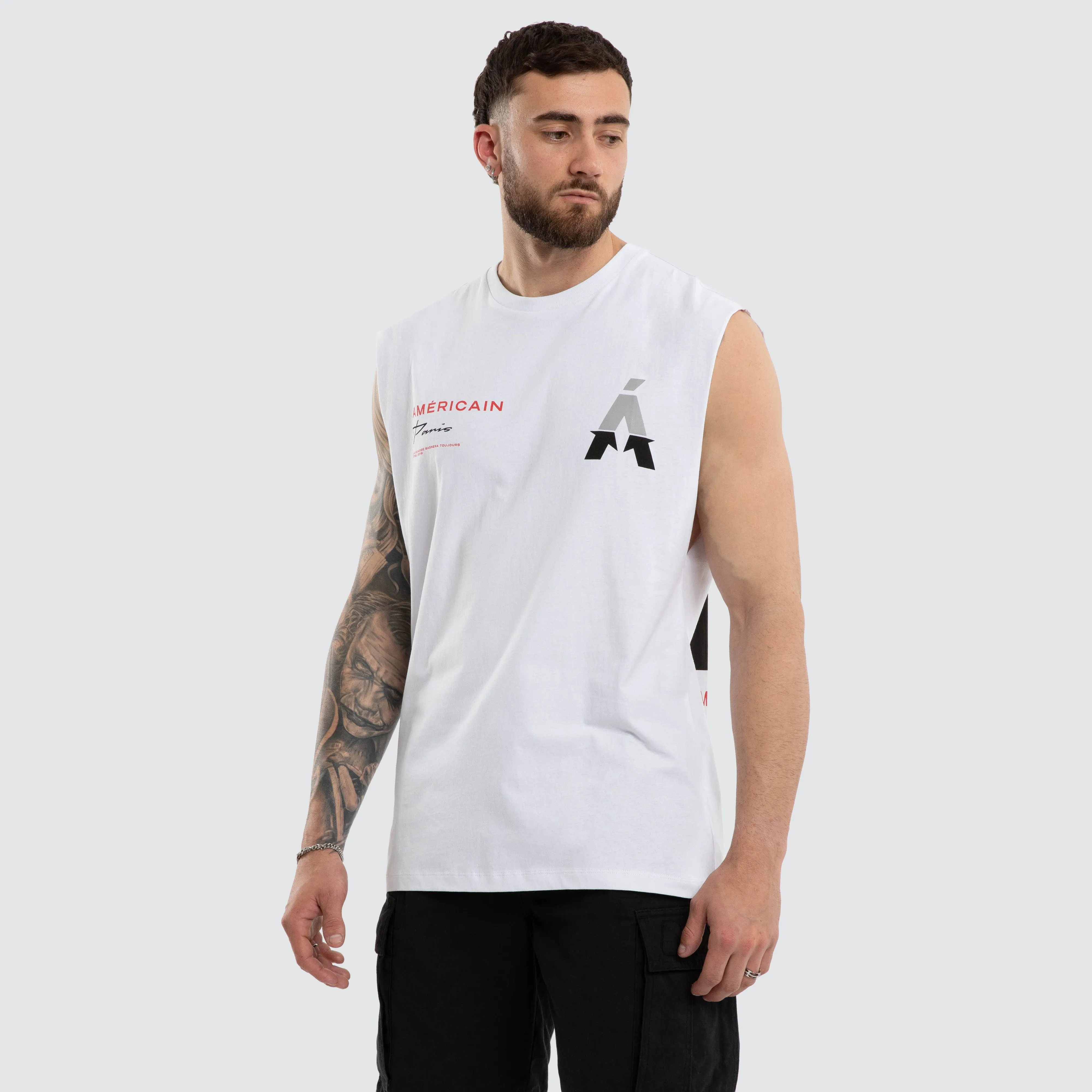 Spell Scoop Back Muscle White sold by Neverland product image thumbnail 5