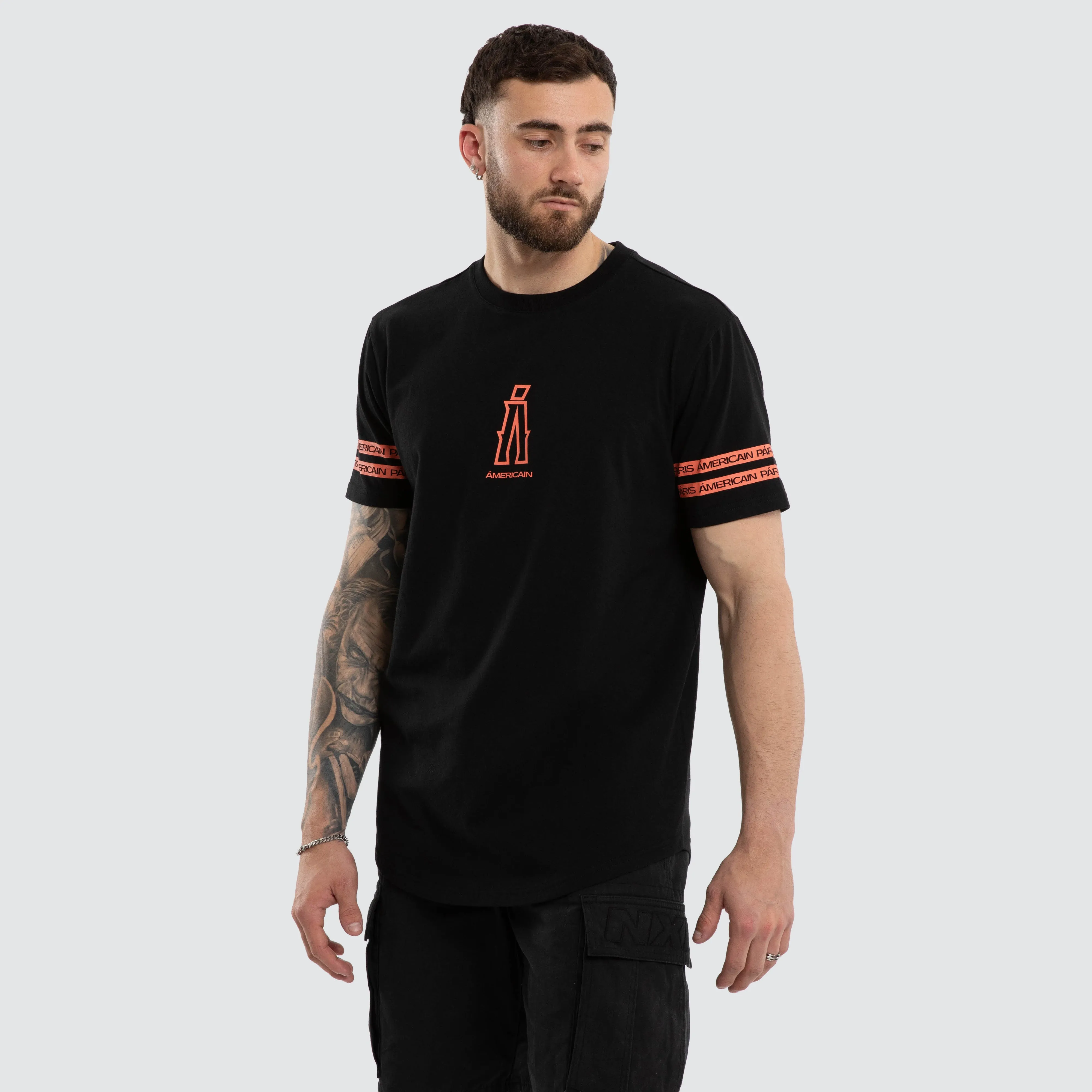 Diamond Dual Curved Tee Jet Black sold by Neverland product image thumbnail 5