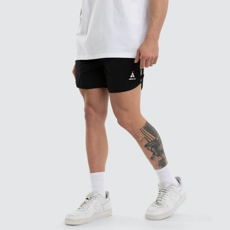Runner Elastic Short Jet Black sold by Neverland