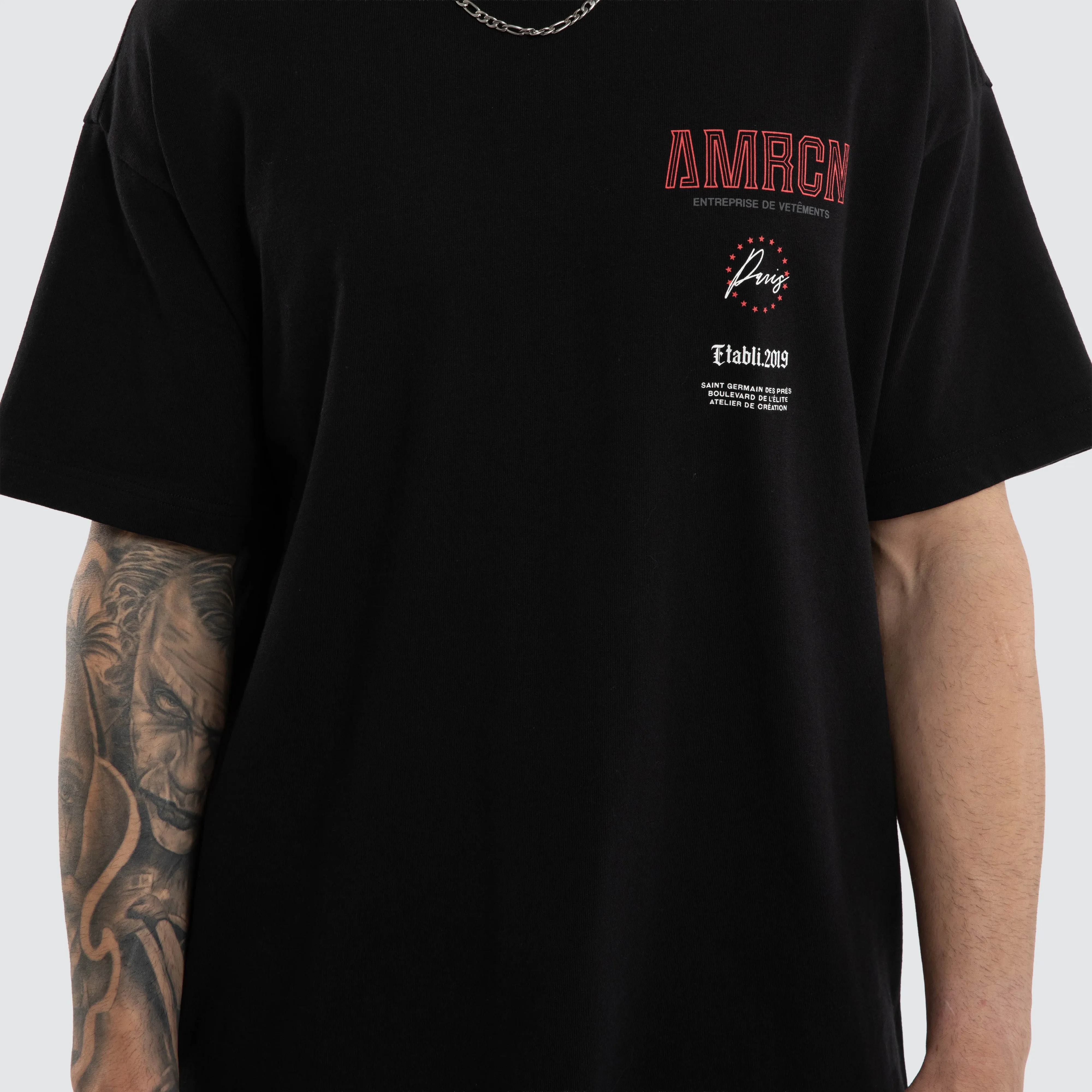 Central Heavy Tee Jet Black sold by Neverland product image thumbnail 4