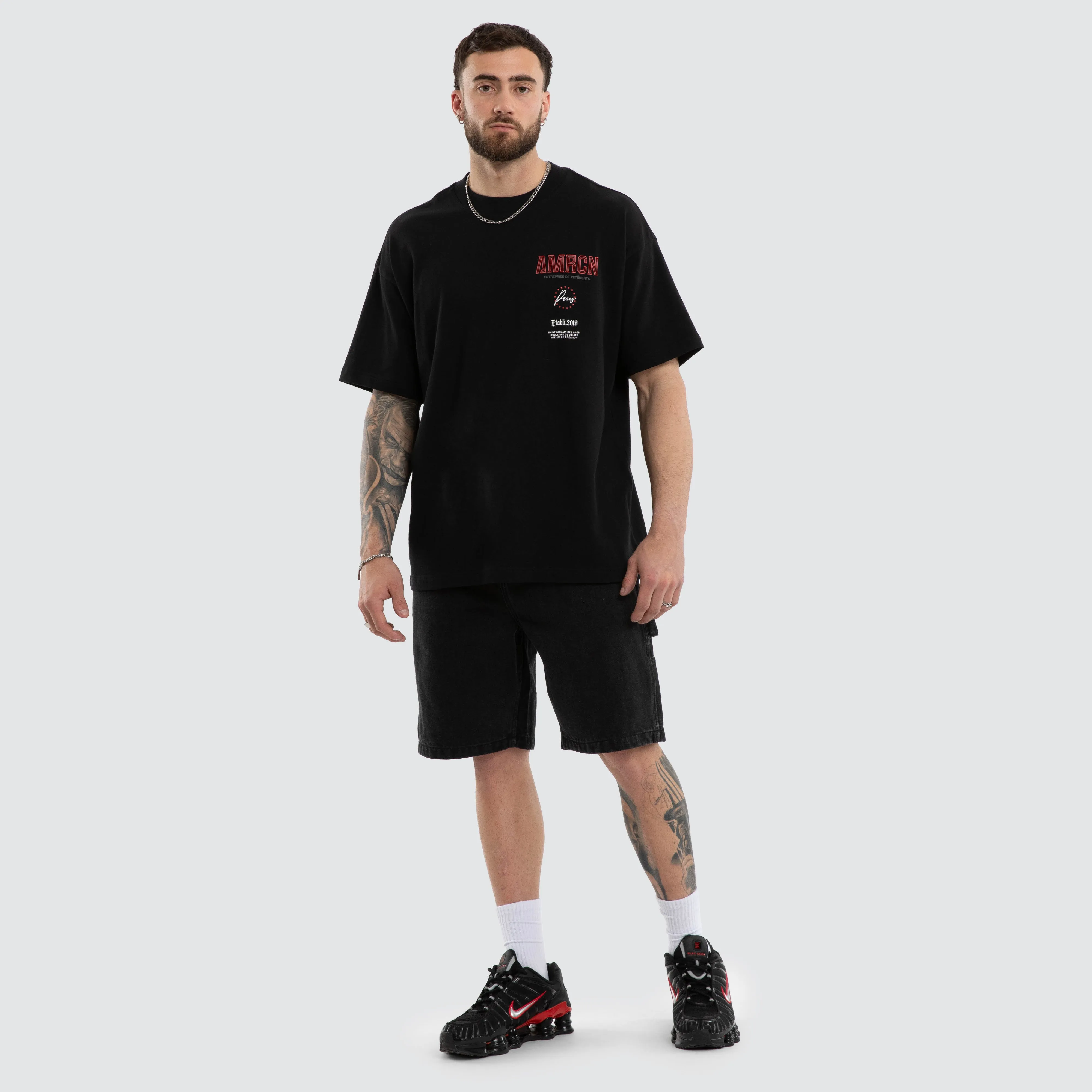 Central Heavy Tee Jet Black sold by Neverland product image thumbnail 2