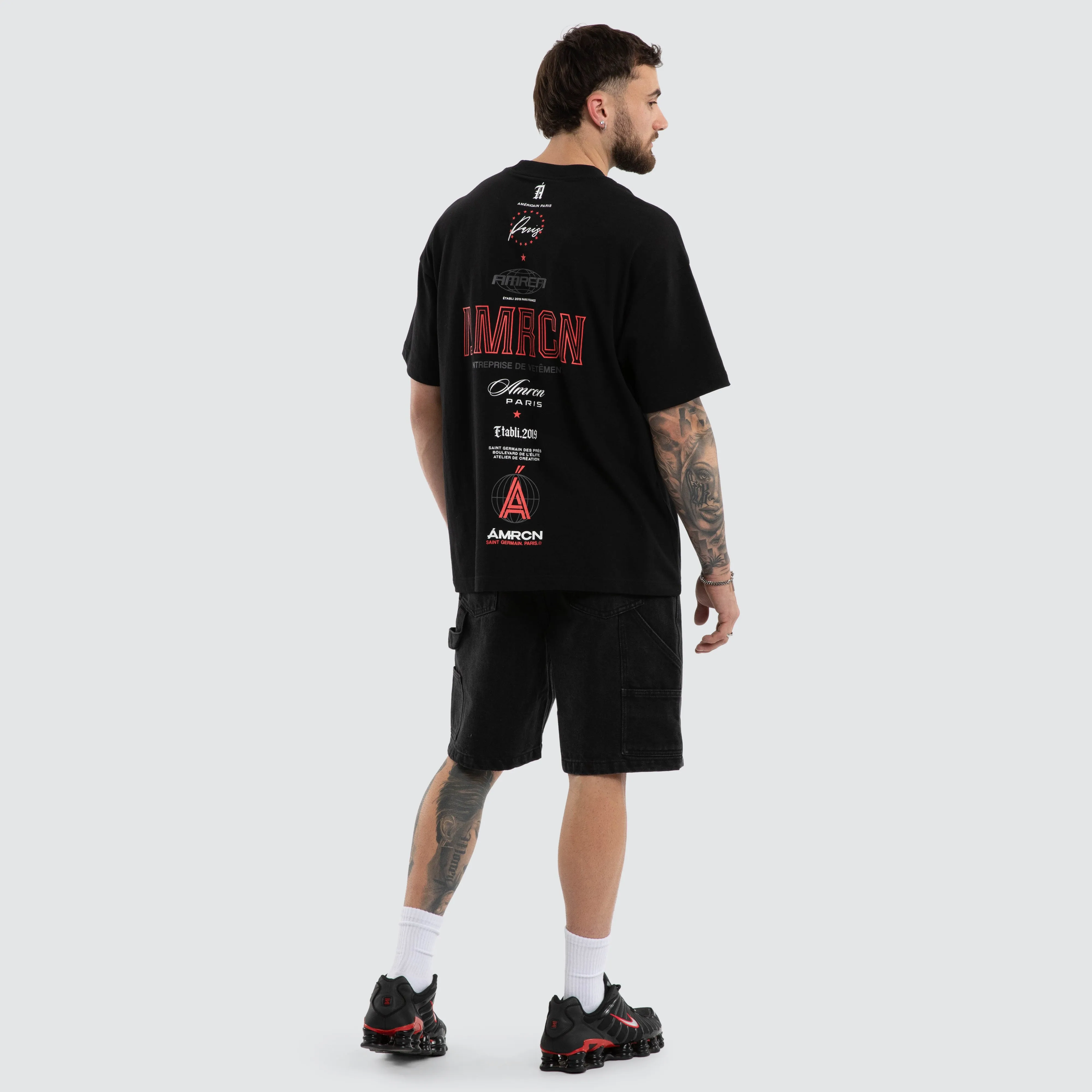 Central Heavy Tee Jet Black sold by Neverland product image thumbnail 3