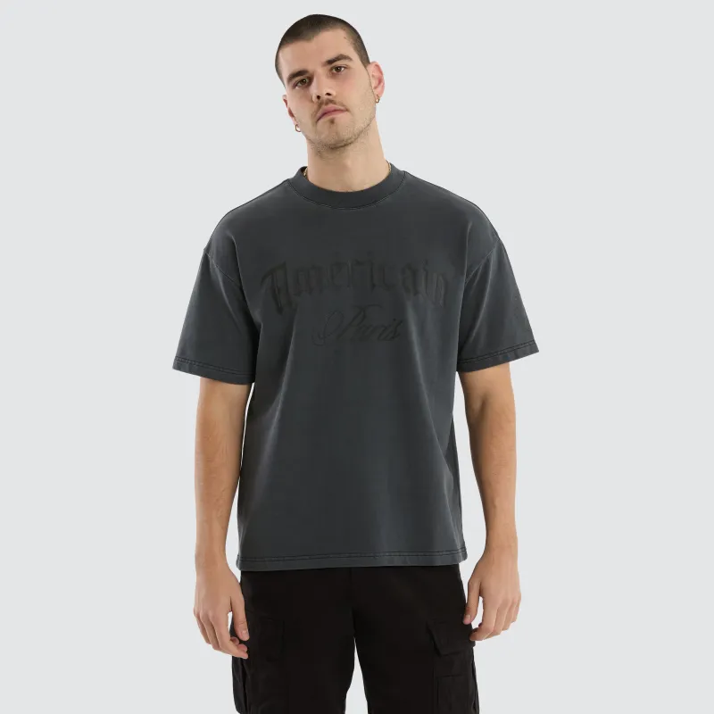 Imperial Loopback Heavy Tee Pigment Black sold by Neverland