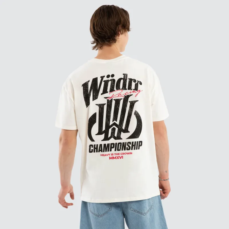 Skyline Box Fit Tee Off White sold by Neverland