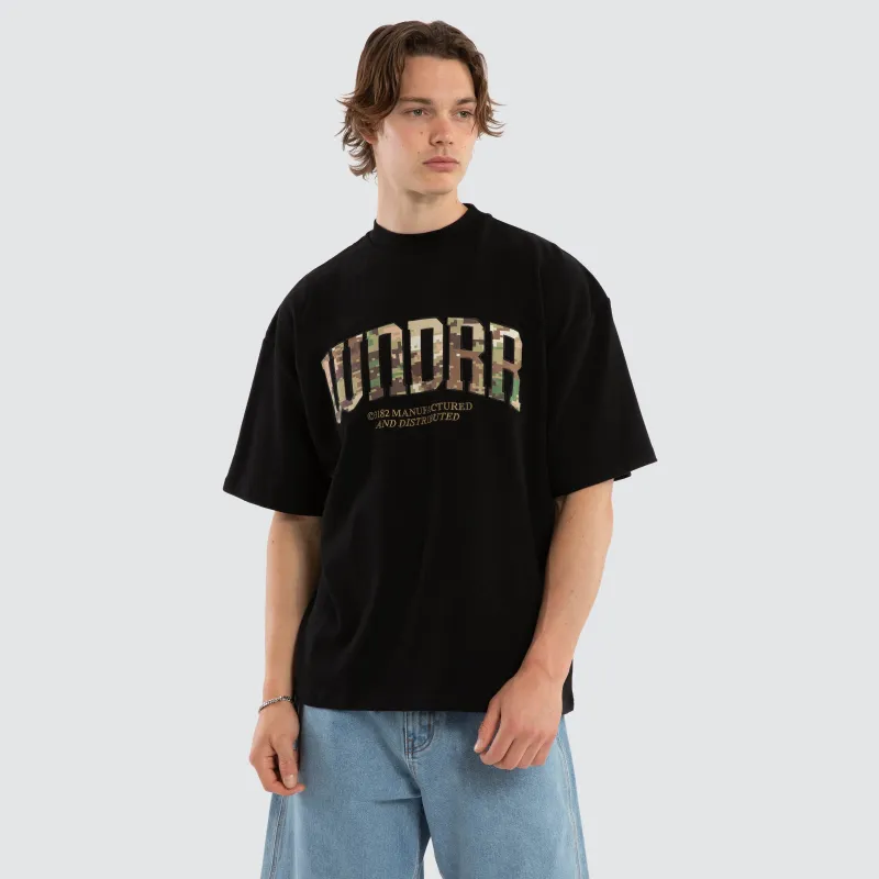 Protocol Heavy Weight Tee Black made by WNDRR