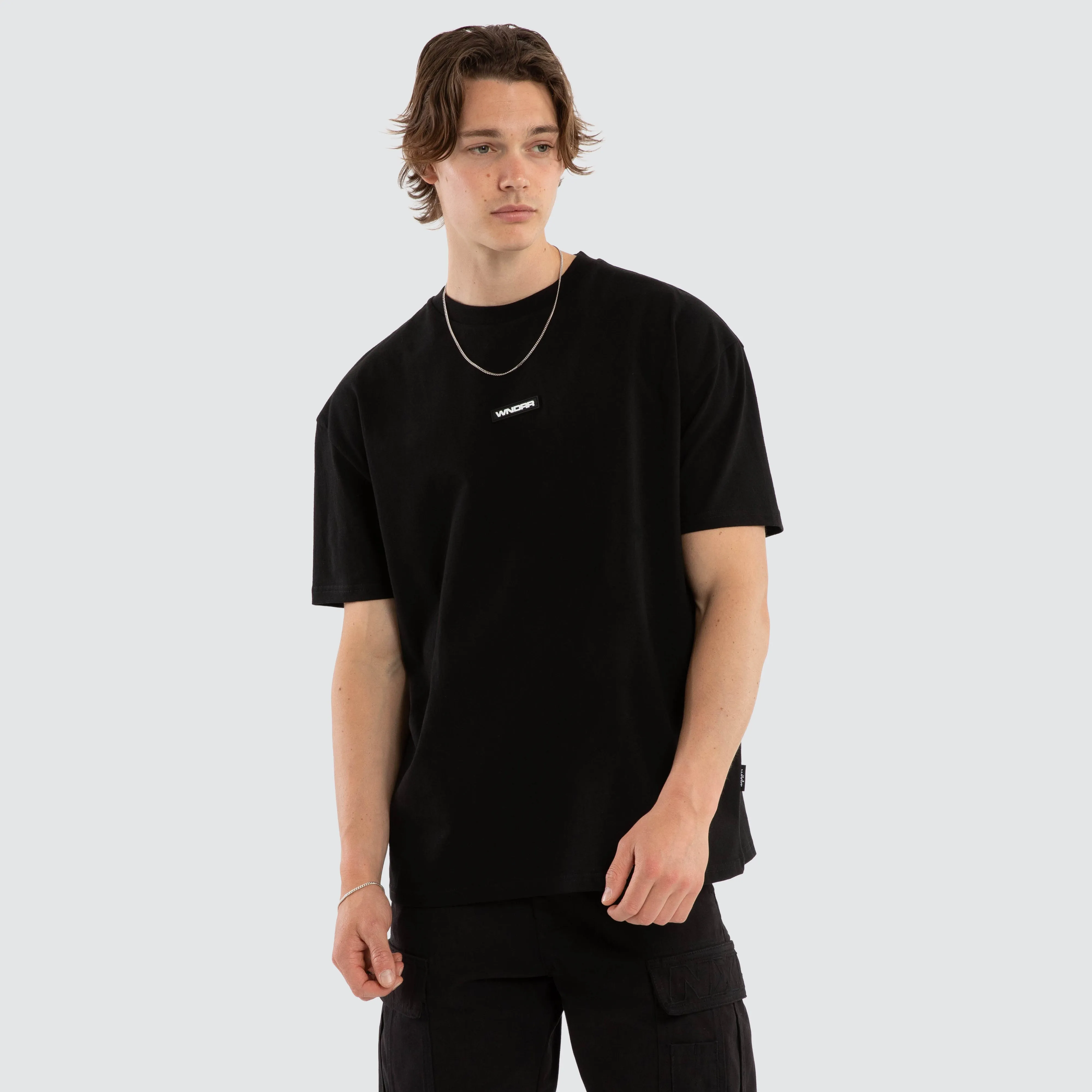 Hexed Box Fit Tee Black sold by Neverland product image thumbnail 4