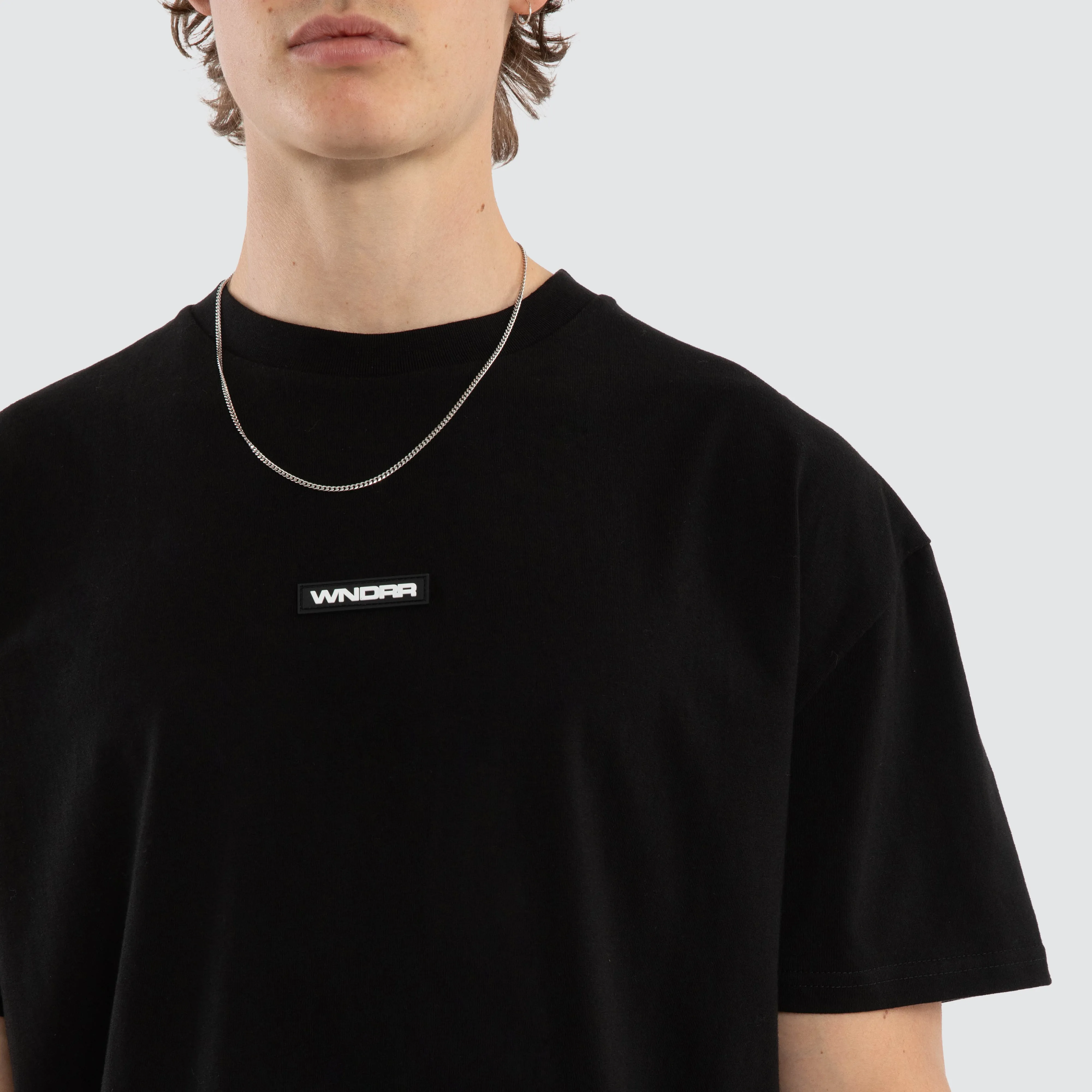 Hexed Box Fit Tee Black sold by Neverland product image thumbnail 5