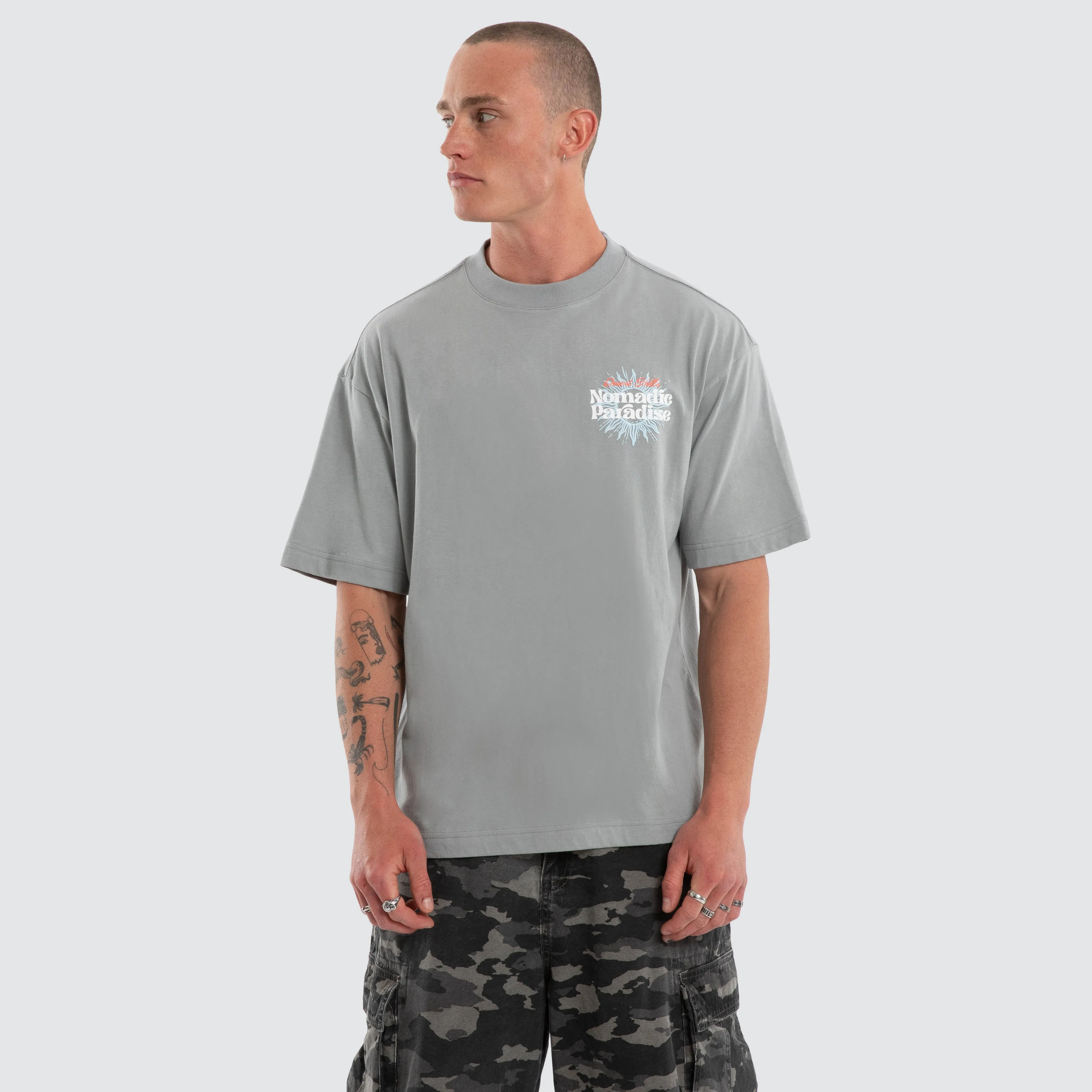 Weatherman Street Tee Neutral Grey sold by Neverland product image thumbnail 3