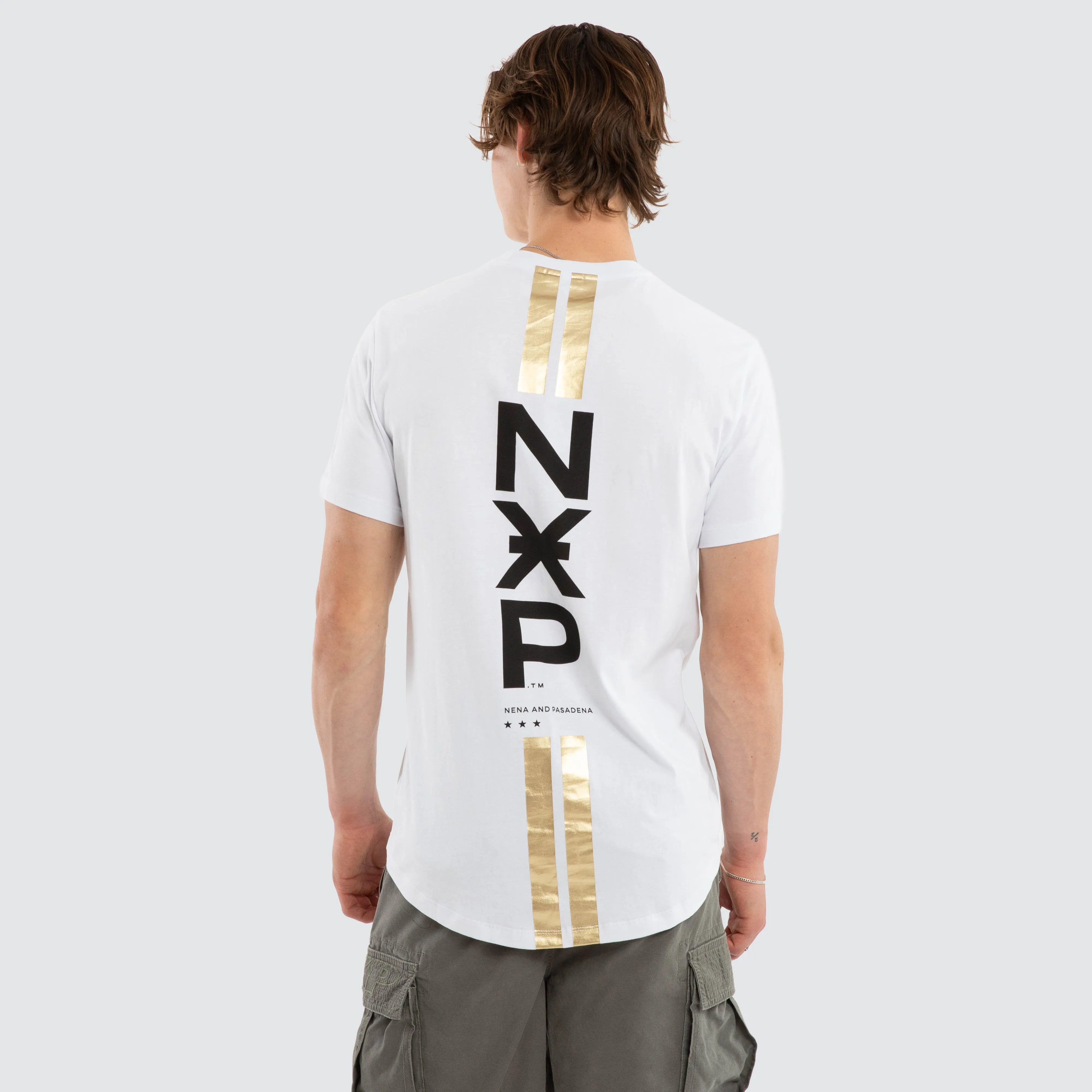 Combat Dual Curved Tee Optical White sold by Neverland