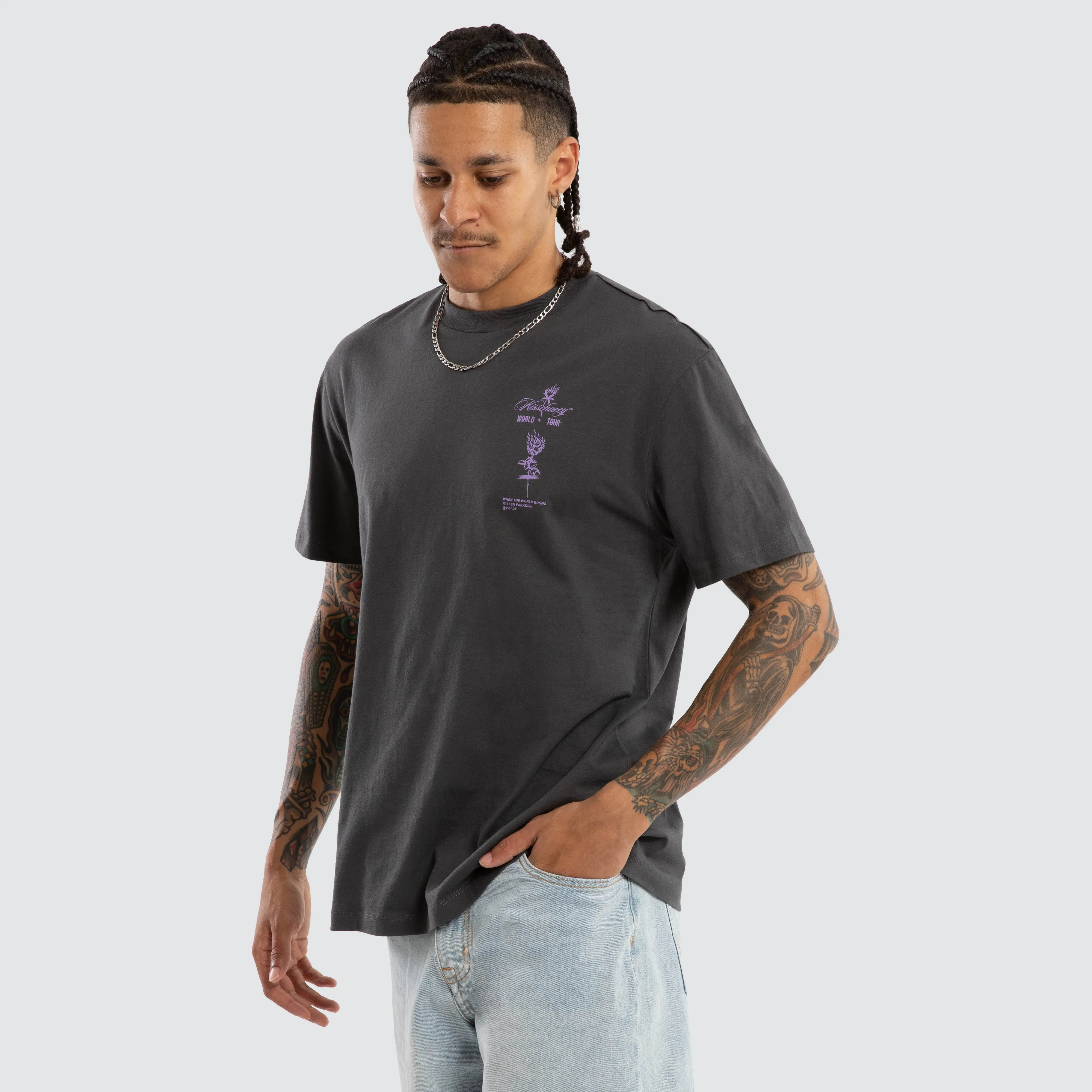 Division Relaxed Tee Asphalt sold by Neverland product image thumbnail 5
