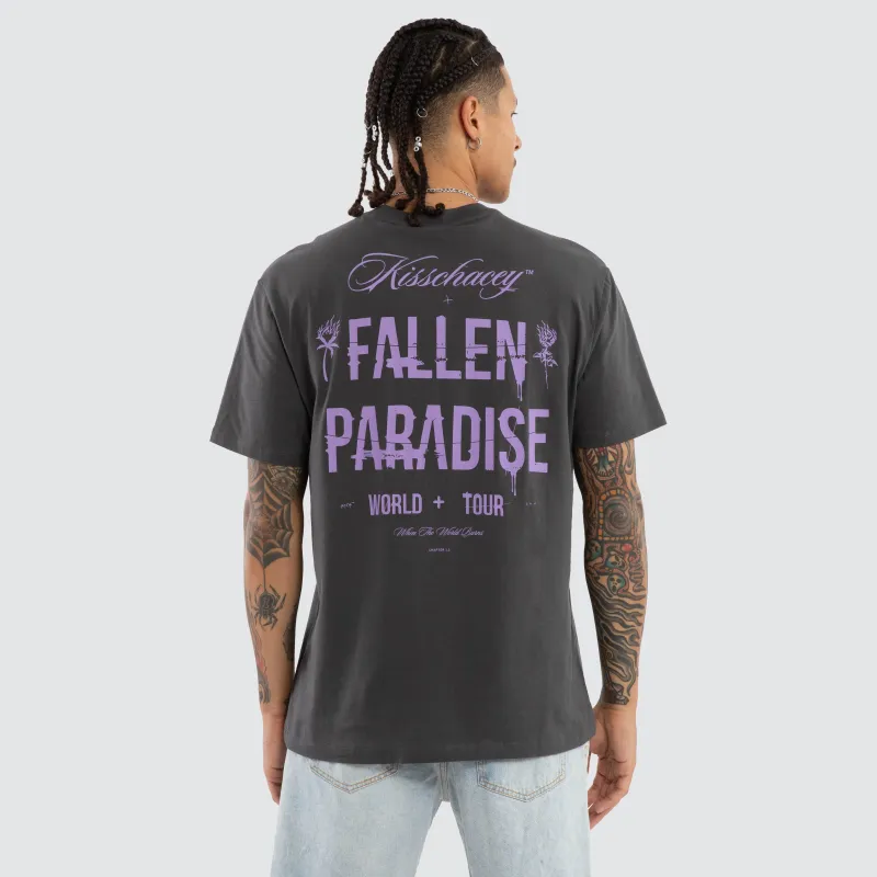 Division Relaxed Tee Asphalt sold by Neverland