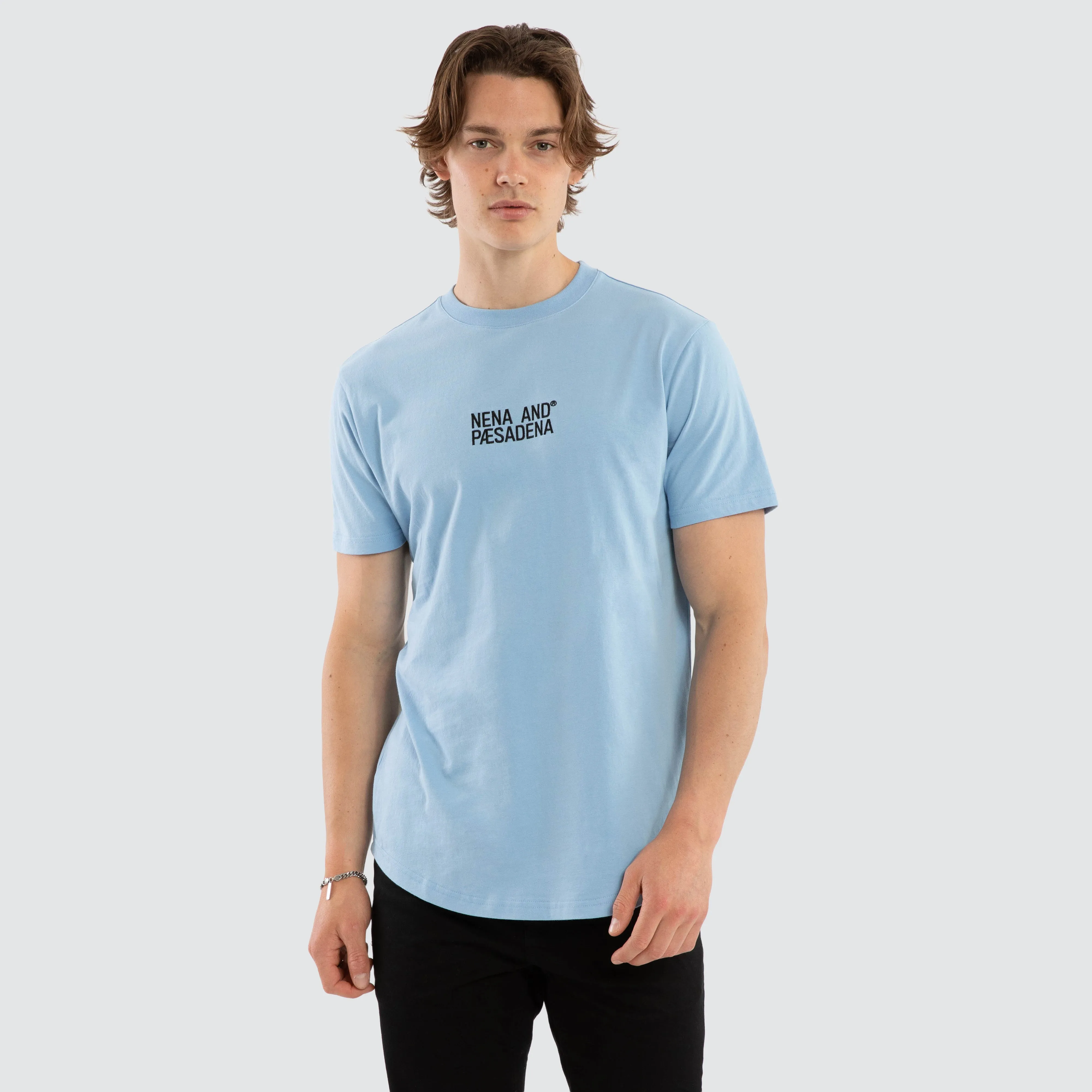 Journey Dual Curved Tee Blue Bell sold by Neverland