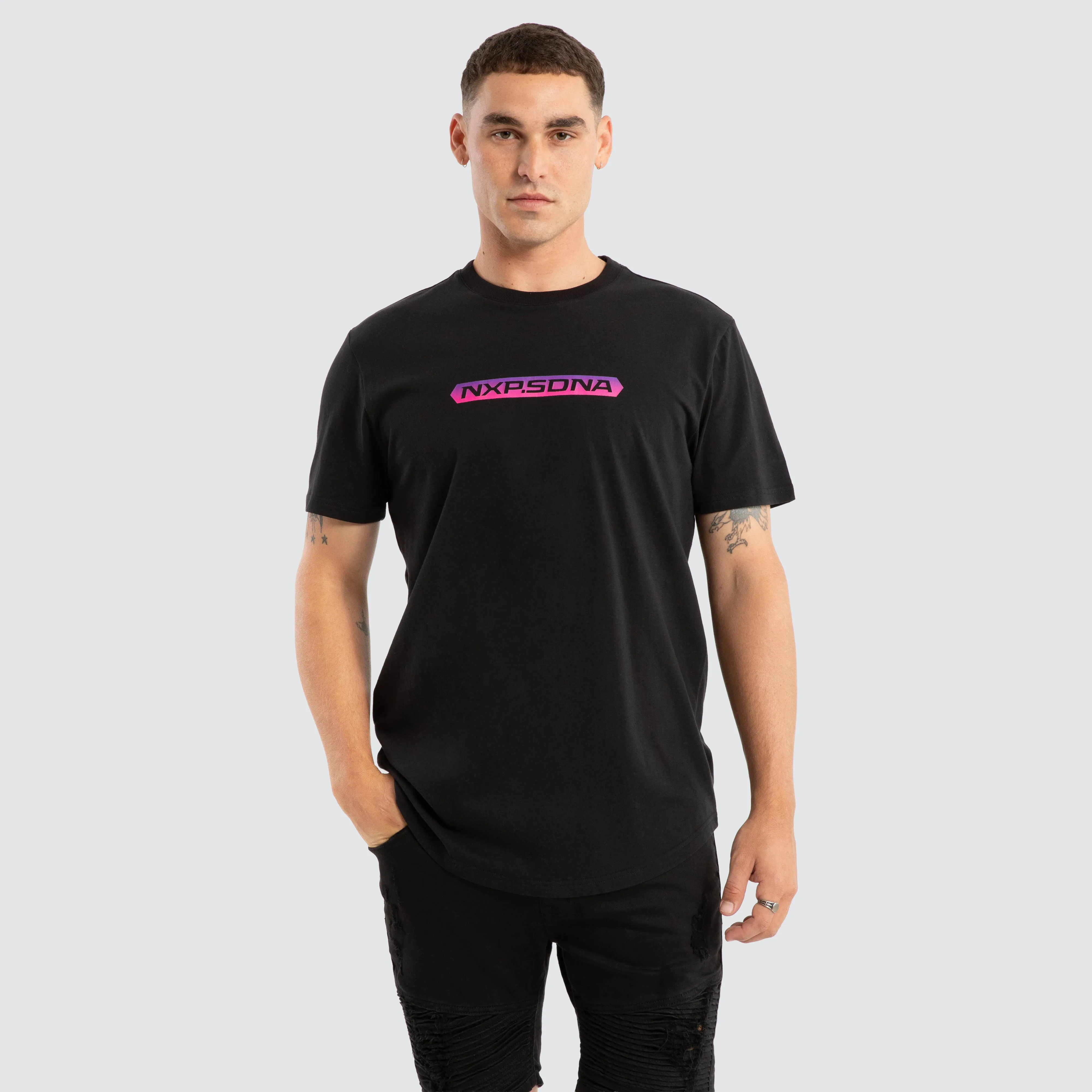 Score Dual Curved Tee Jet Black sold by Neverland product image thumbnail 3