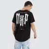 Tryley Dual Curved Tee Jet Black sold by Neverland