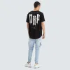 Tryley Dual Curved Tee Jet Black sold by Neverland