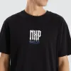 Tryley Dual Curved Tee Jet Black sold by Neverland