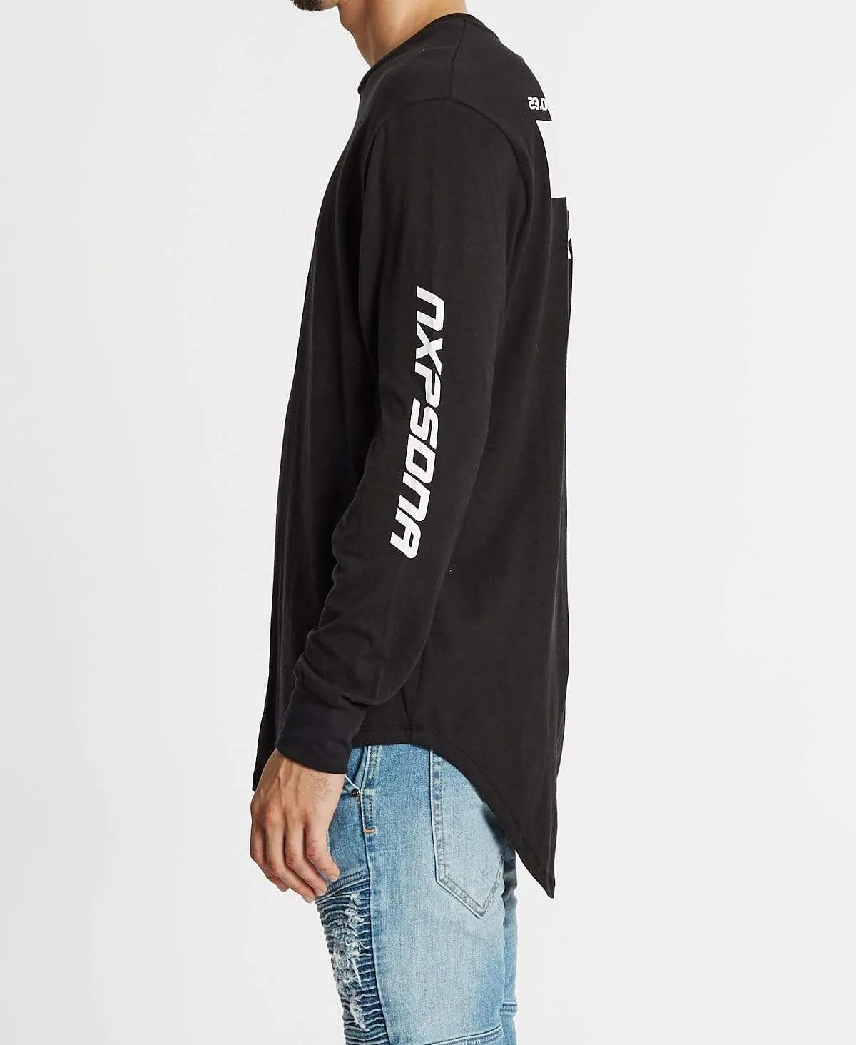 Elements Cape Back Long Sleeve T-Shirt Jet Black sold by Neverland product image thumbnail 4