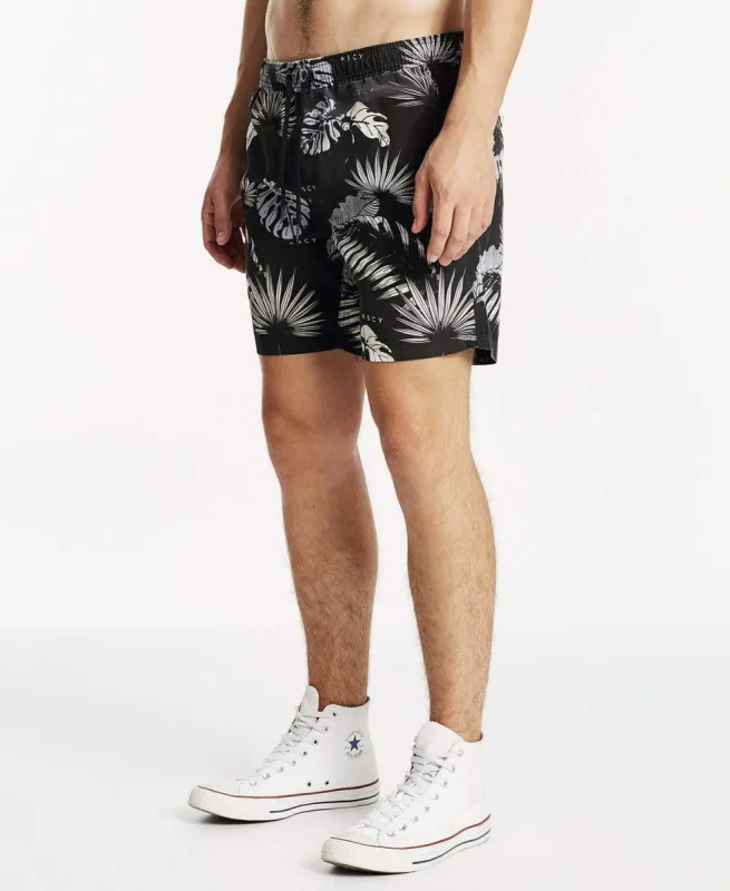 Mystify Beach Shorts Black Floral sold by Neverland