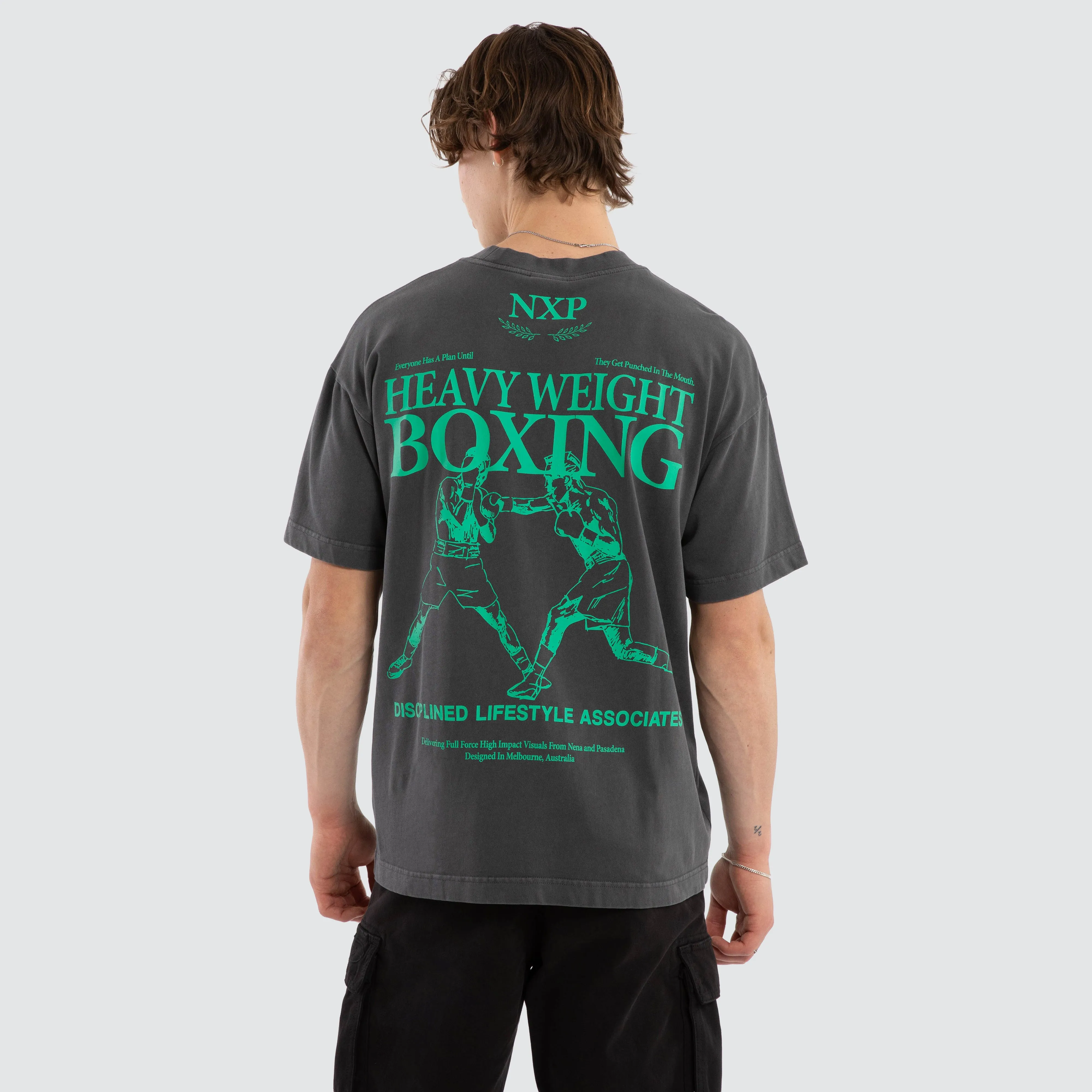 Stadium Raptor Tee Pigment Asphalt sold by Neverland