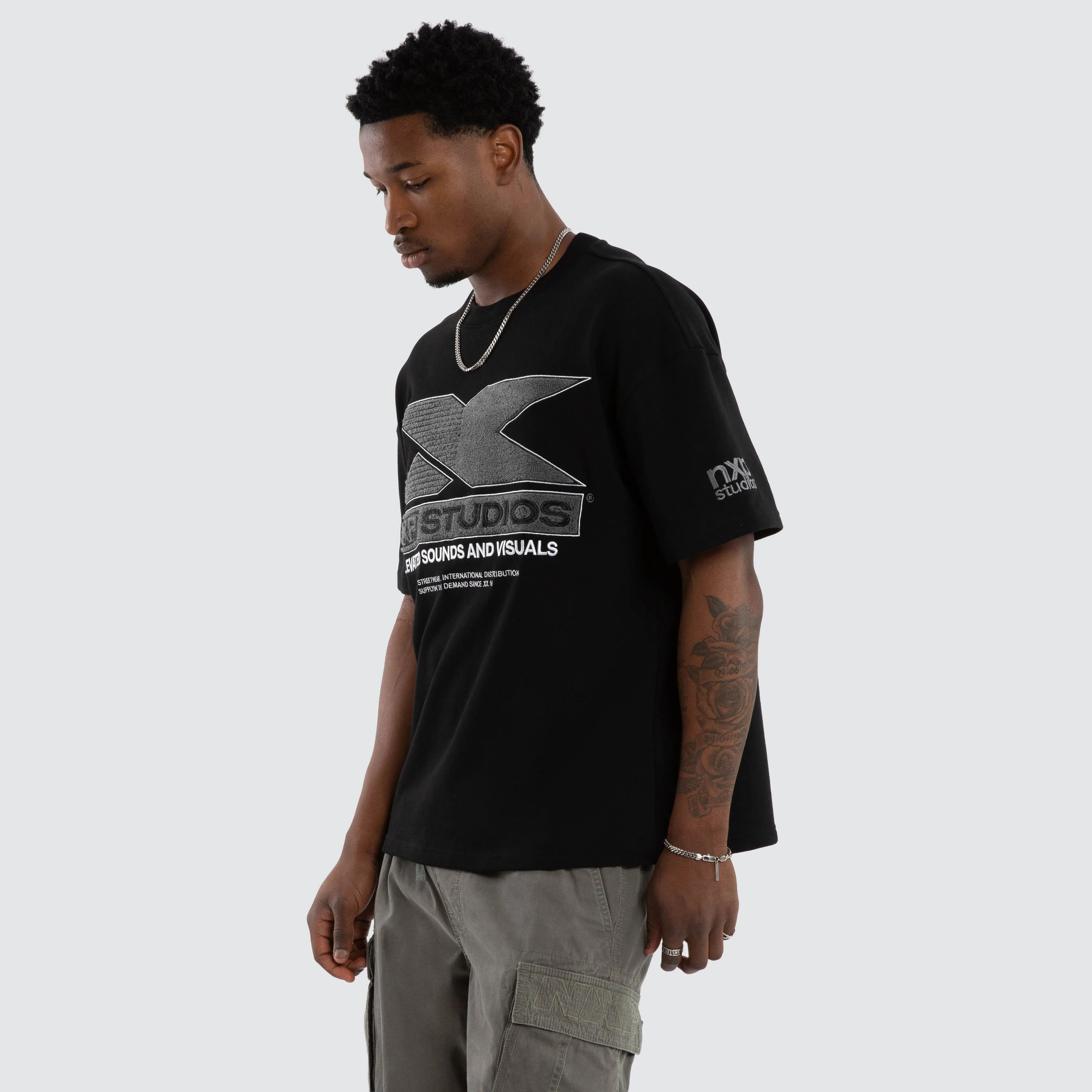 Exile Loopback Raptor Tee Jet Black sold by Neverland product image thumbnail 5