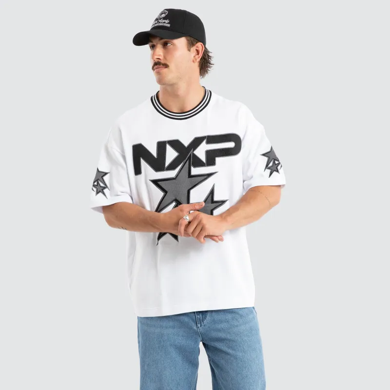 Glitches Loopback Raptor Tee Jet Black sold by Neverland