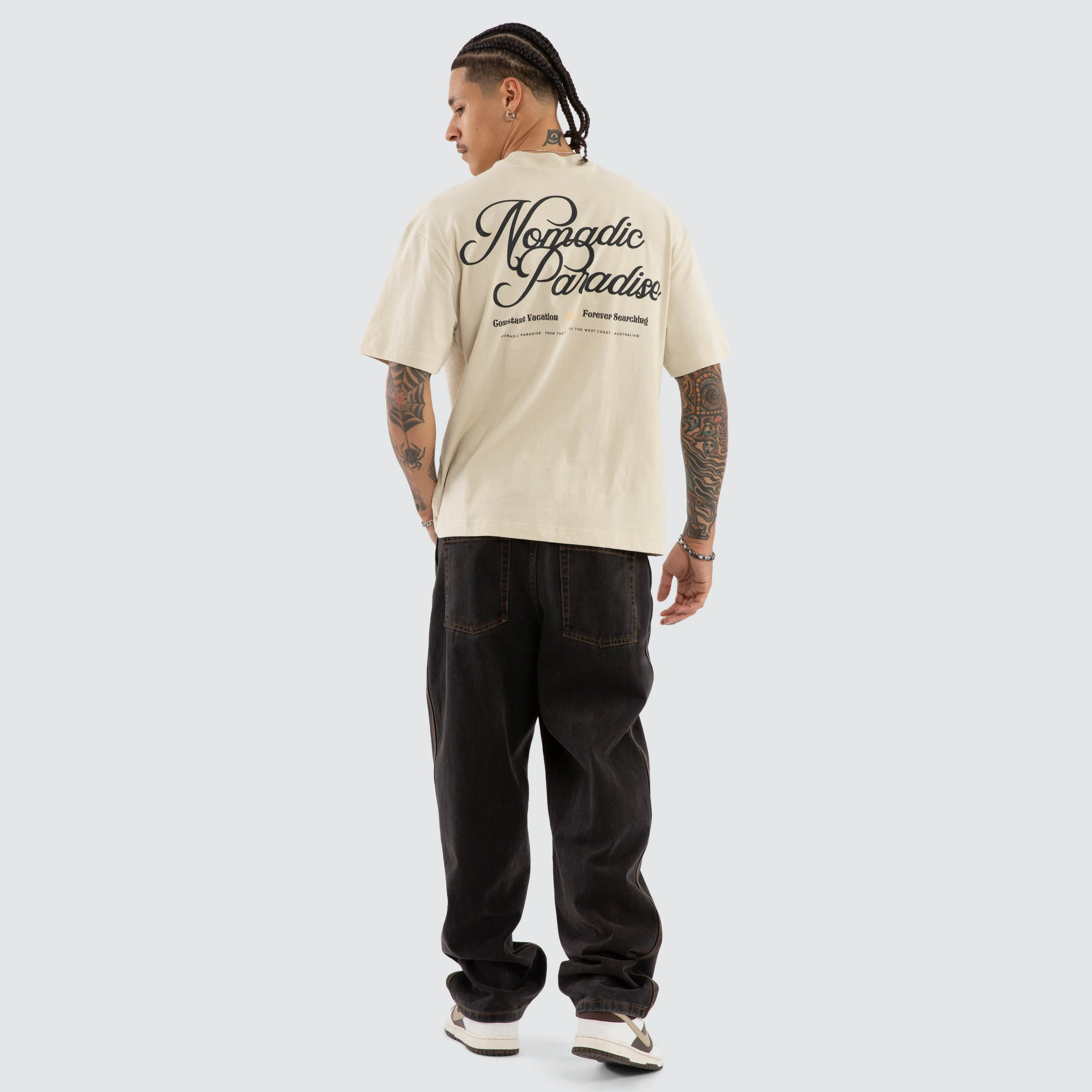 Palm Street Tee Oatmeal sold by Neverland product image thumbnail 5