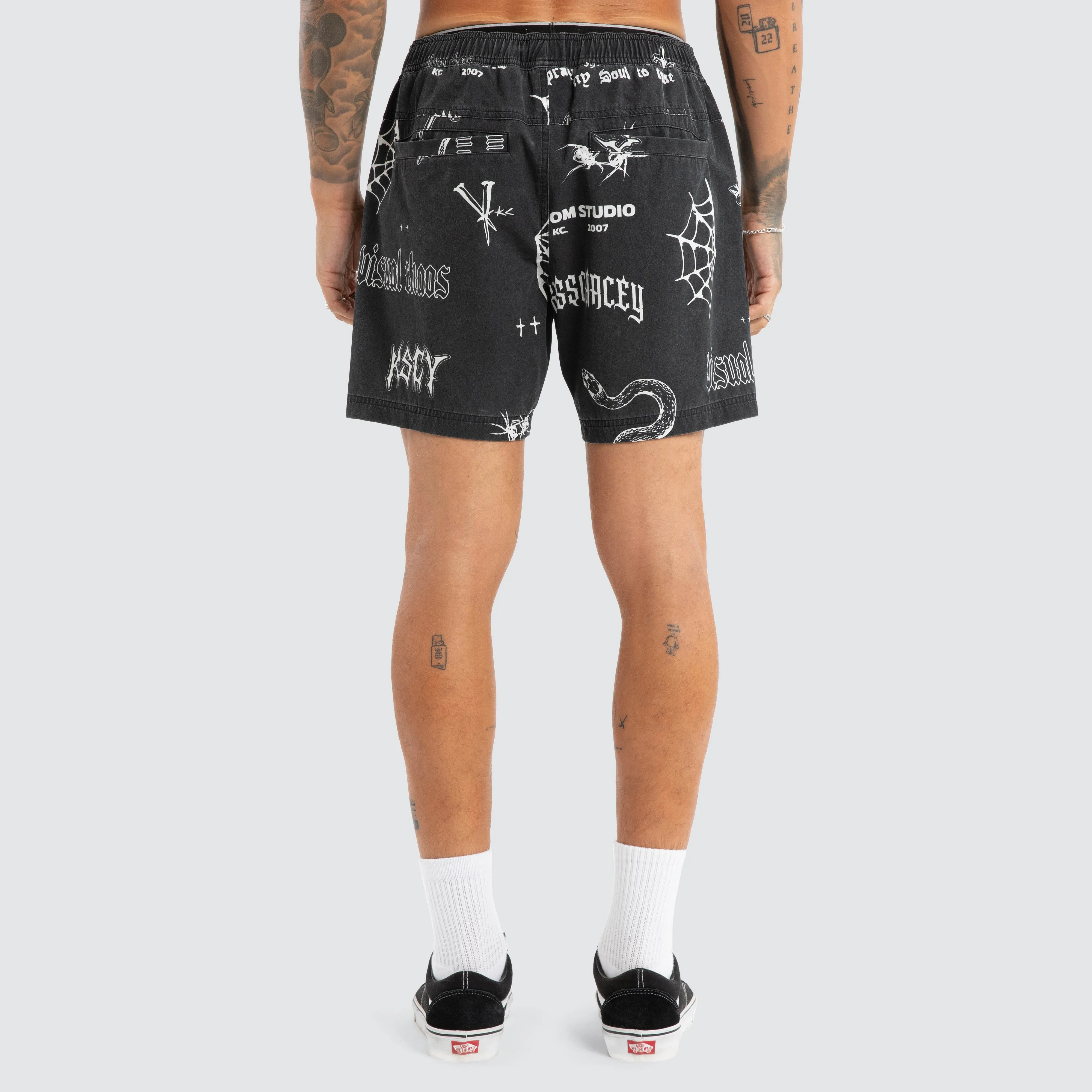 Download Beach Short Black Print sold by Neverland product image thumbnail 3