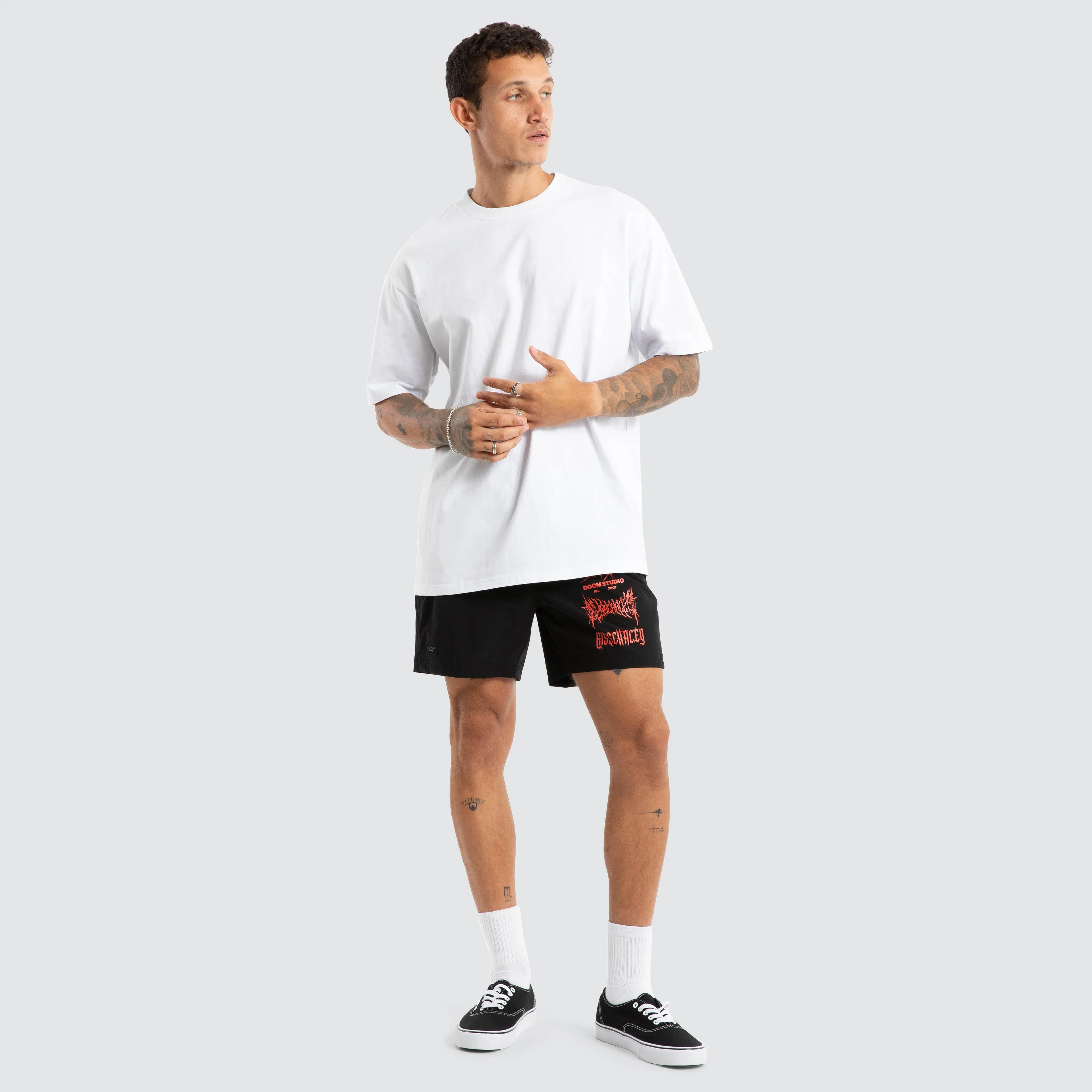 Doom Beach Short Jet Black sold by Neverland product image thumbnail 3