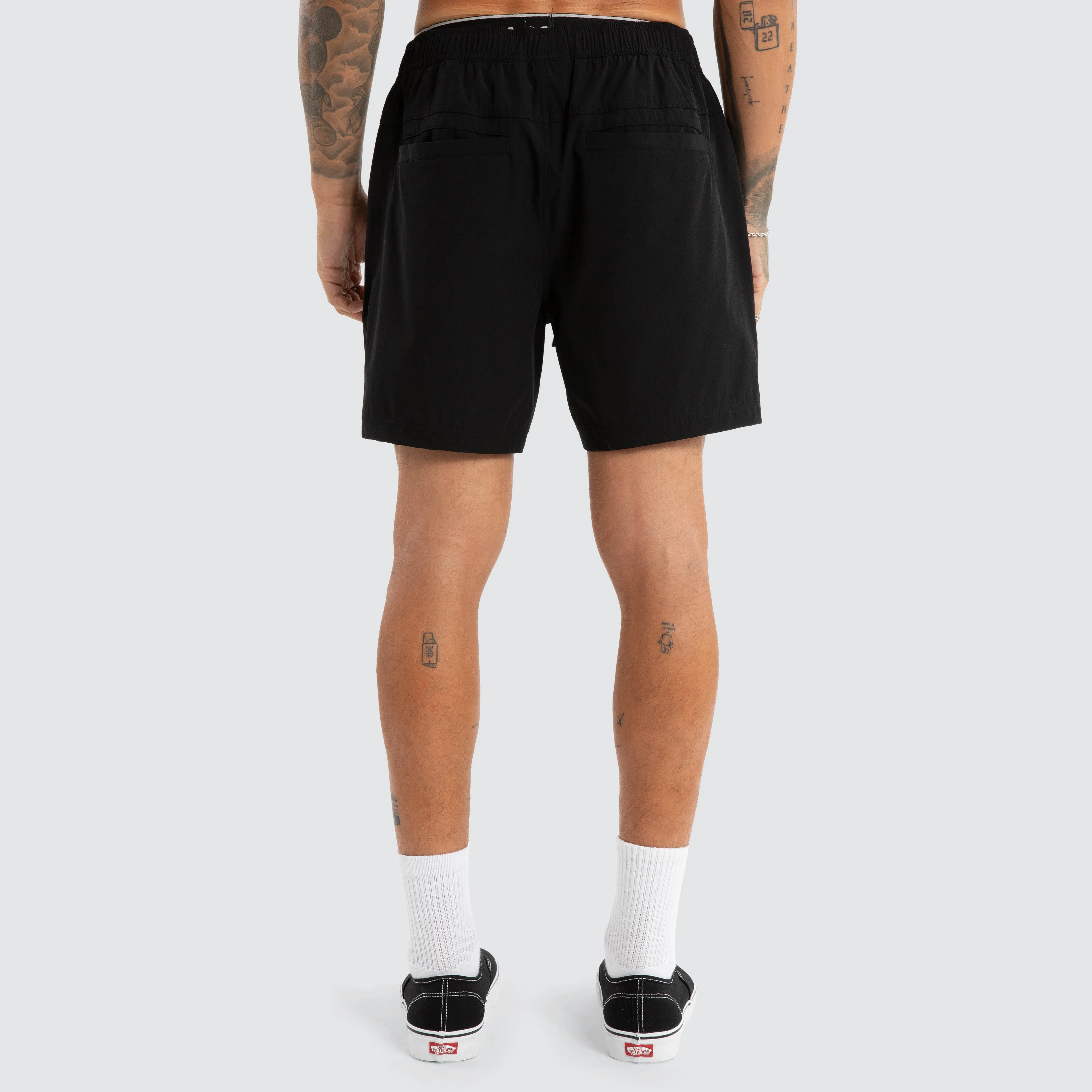 Doom Beach Short Jet Black sold by Neverland product image thumbnail 5