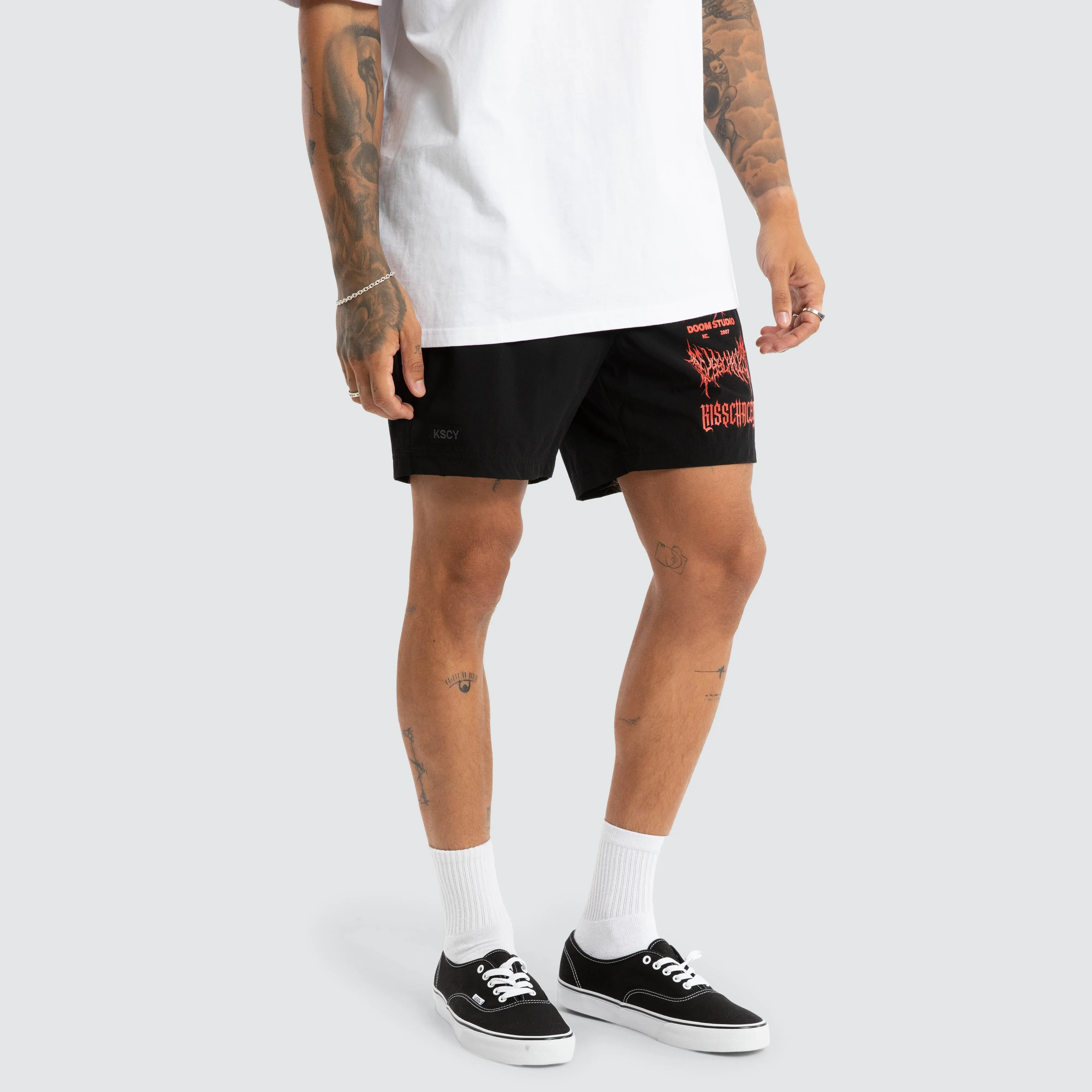 Doom Beach Short Jet Black sold by Neverland product image thumbnail 4