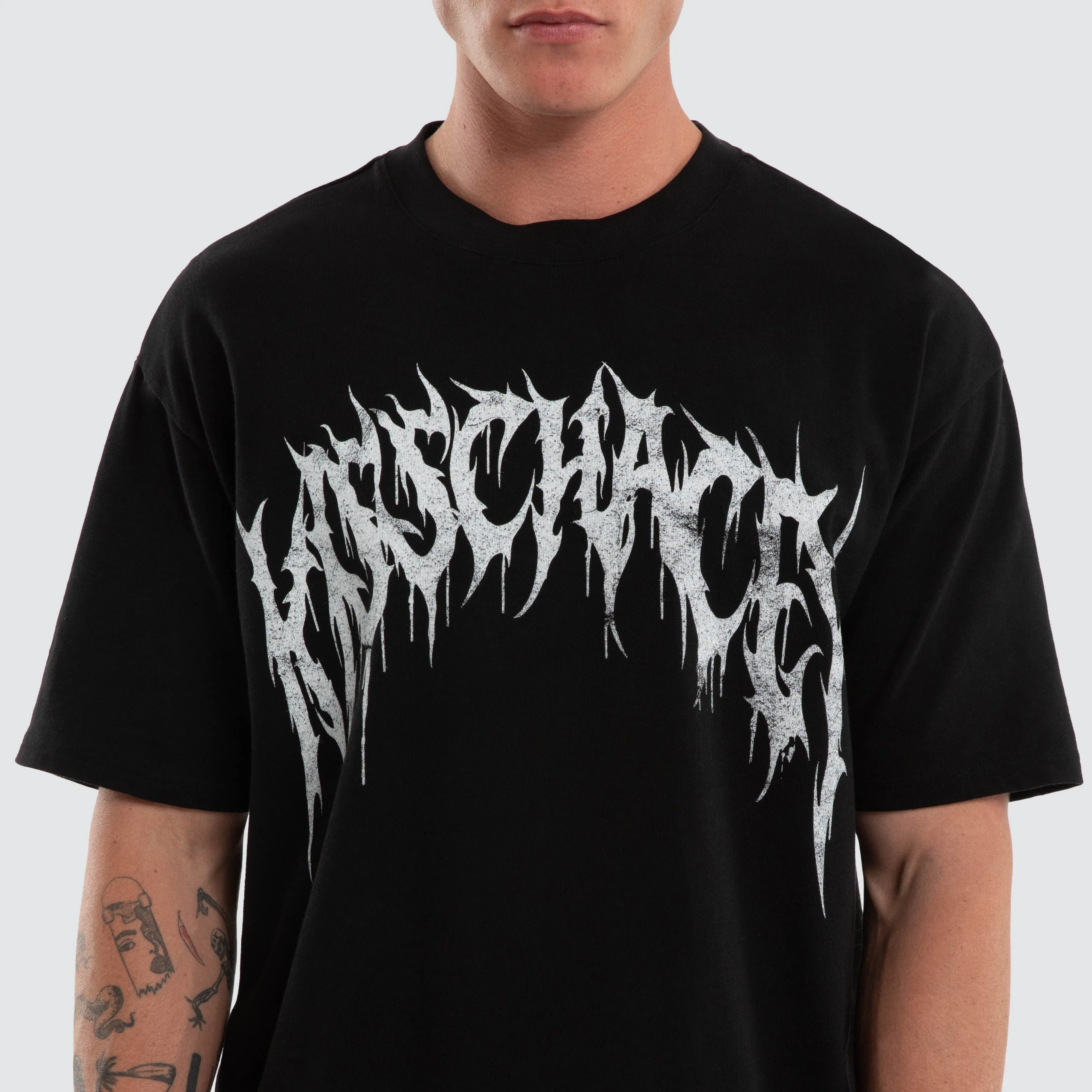 Utopia Box Fit Tee Jet Black sold by Neverland product image thumbnail 5