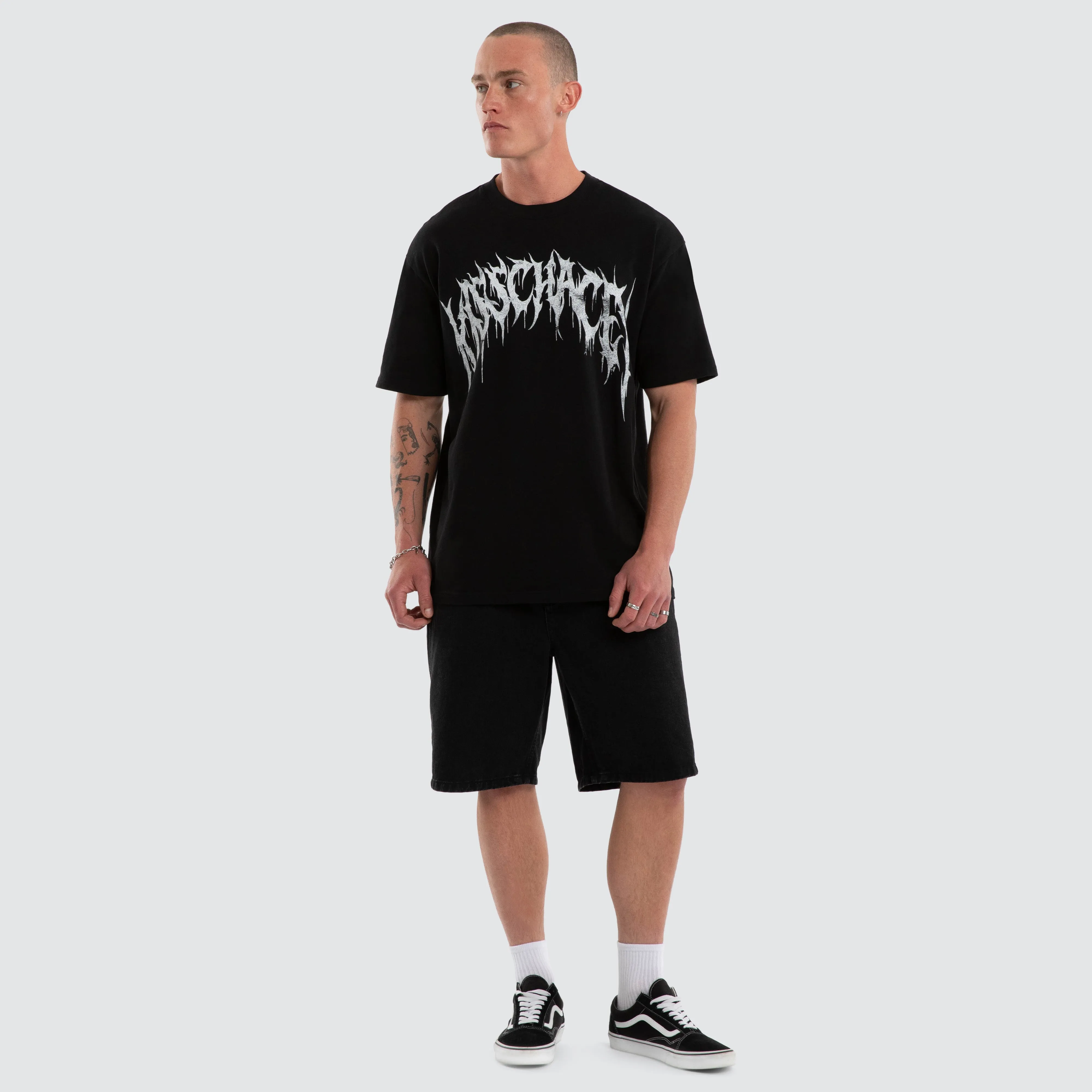 Utopia Box Fit Tee Jet Black sold by Neverland product image thumbnail 3