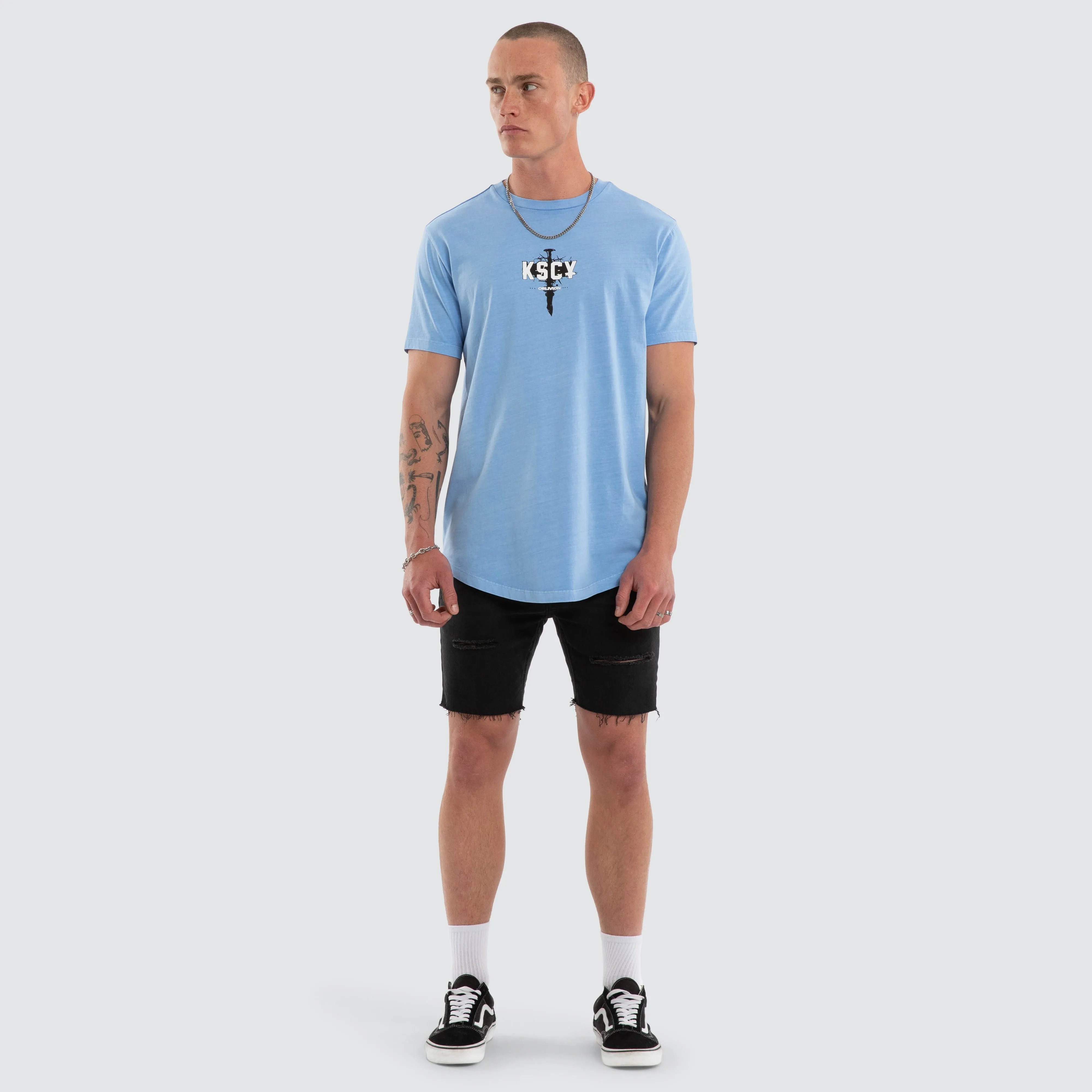 Imperial Dual Curved Tee Pigment Vista Blue sold by Neverland product image thumbnail 2