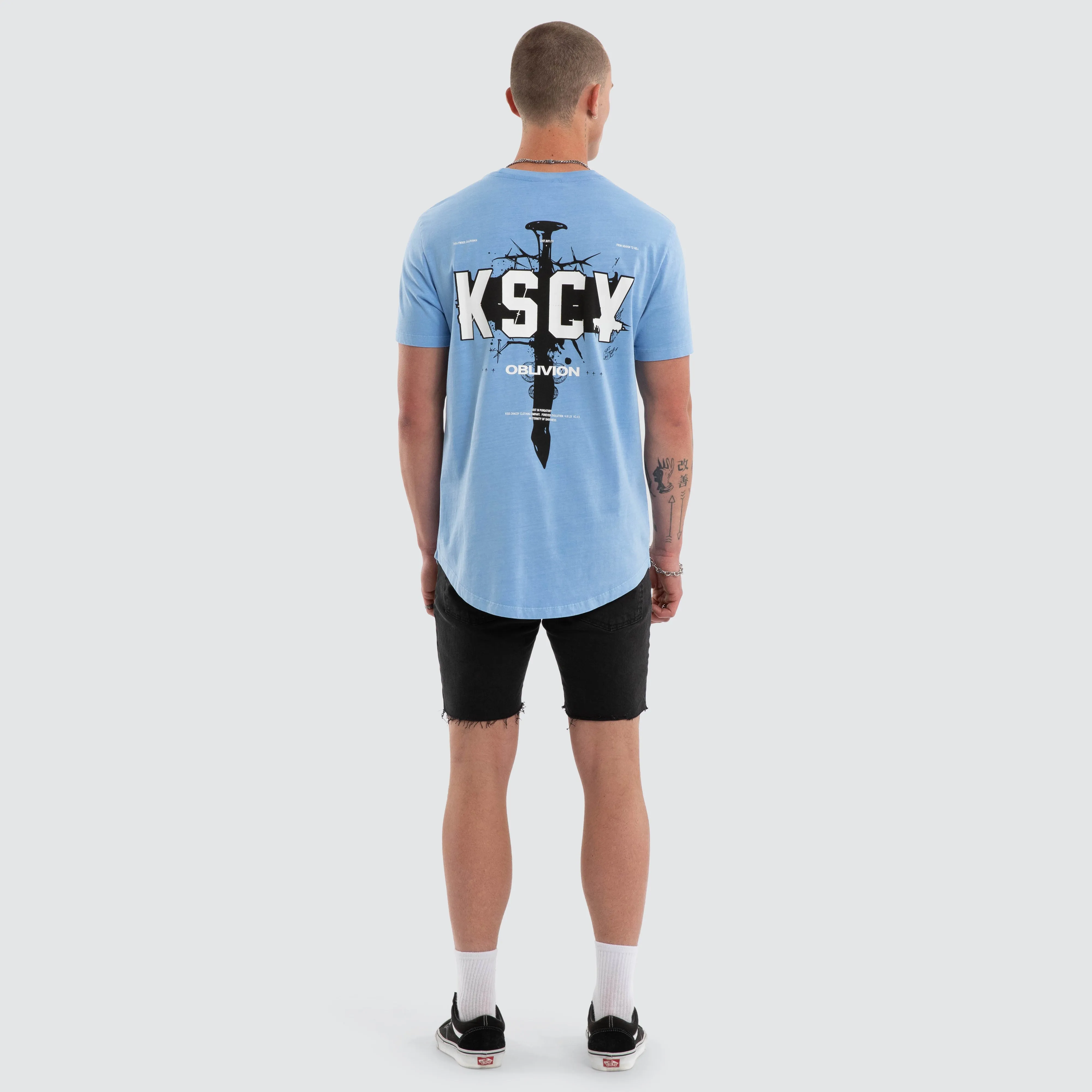 Imperial Dual Curved Tee Pigment Vista Blue sold by Neverland product image thumbnail 5