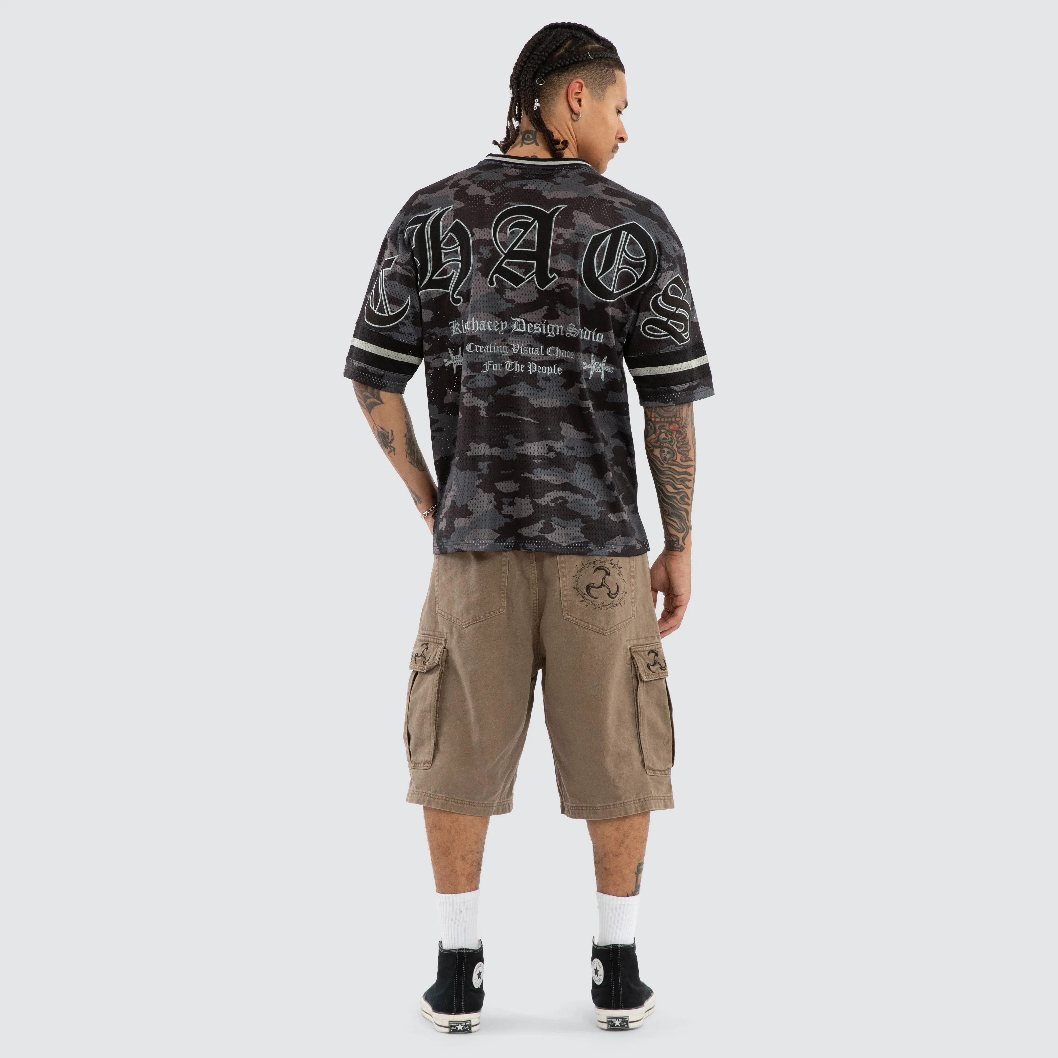 Pierced Football Jersey Black Camo sold by Neverland product image thumbnail 5