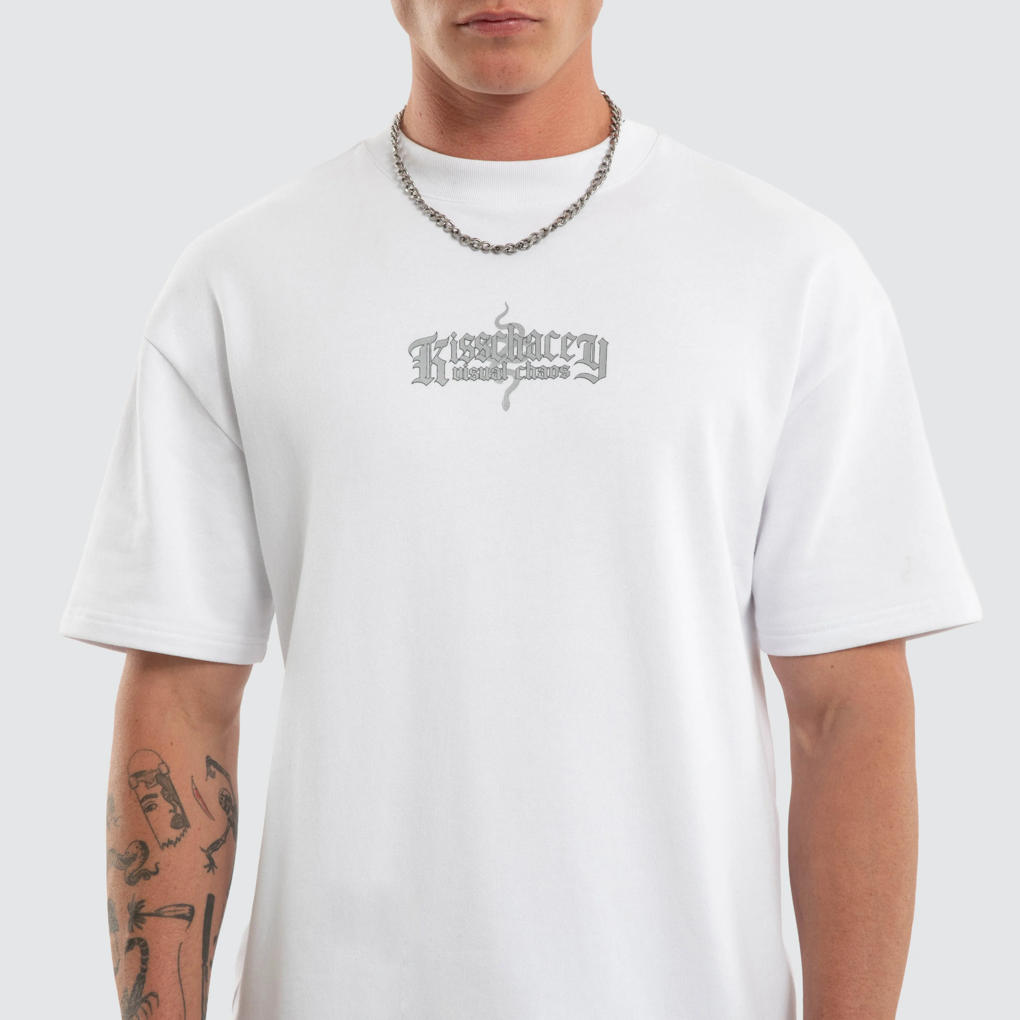 Broken Loopback Street Tee Optical White sold by Neverland product image thumbnail 4