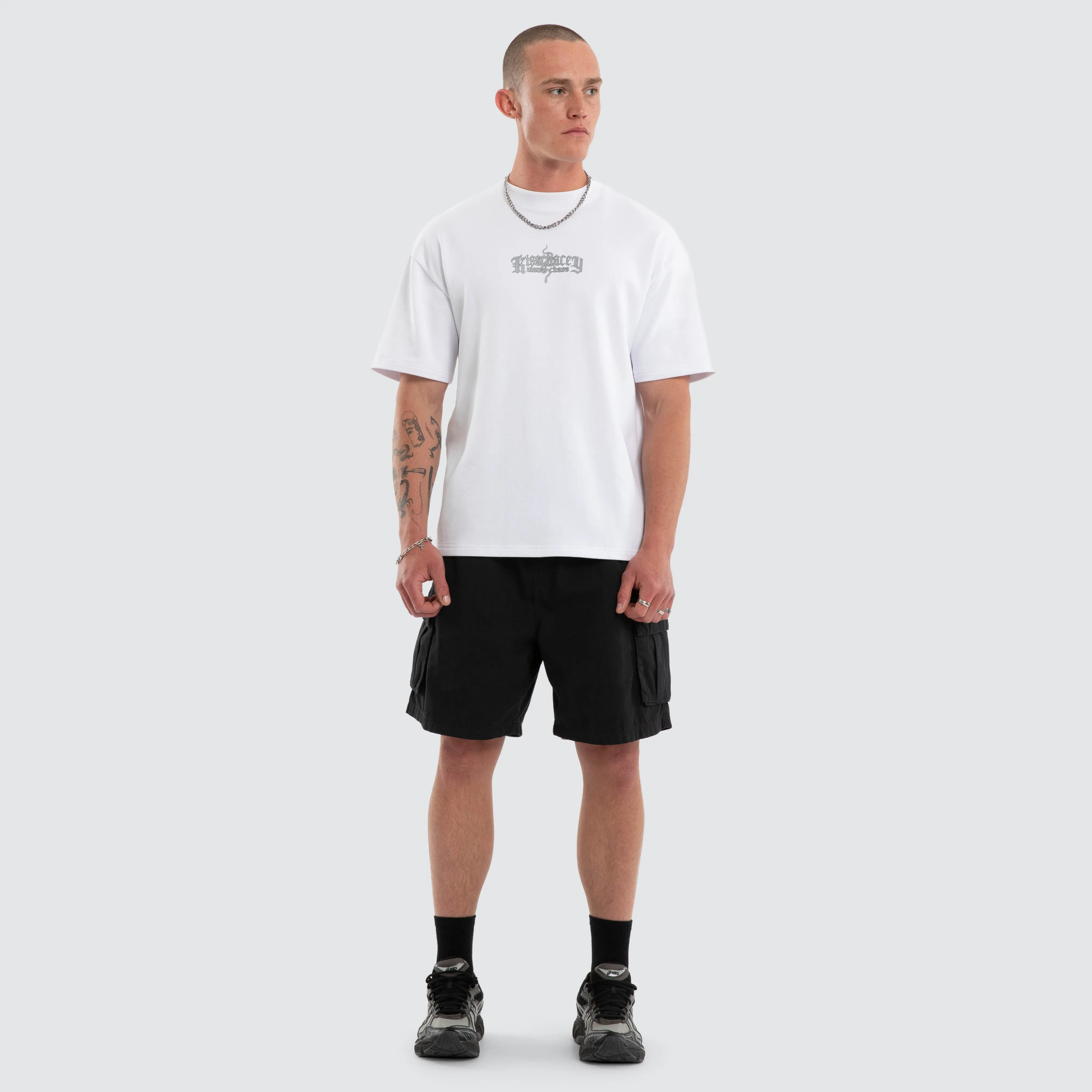 Broken Loopback Street Tee Optical White sold by Neverland product image thumbnail 2