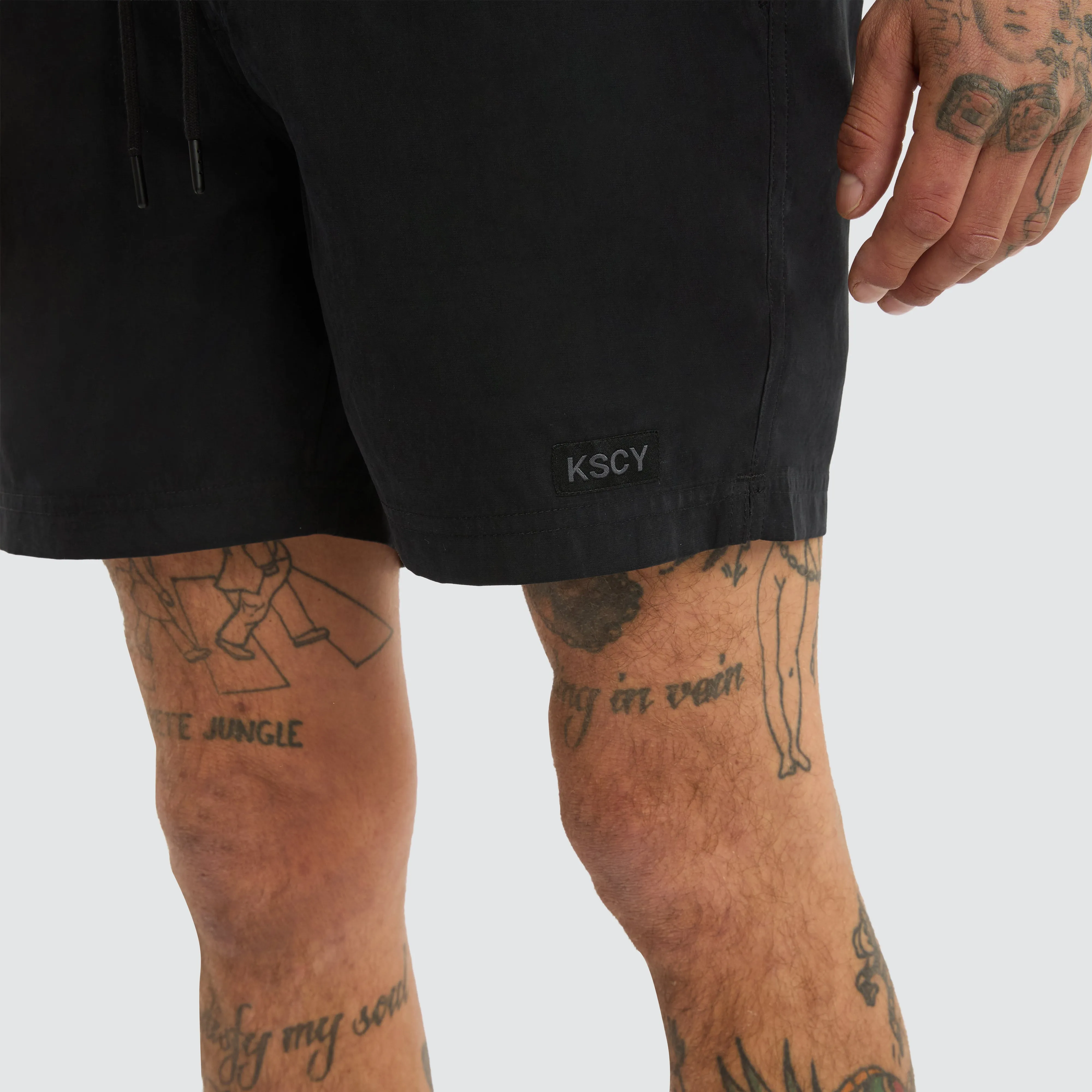 Sunrise Elastic Waist Shorts Jet Black sold by Neverland product image thumbnail 3