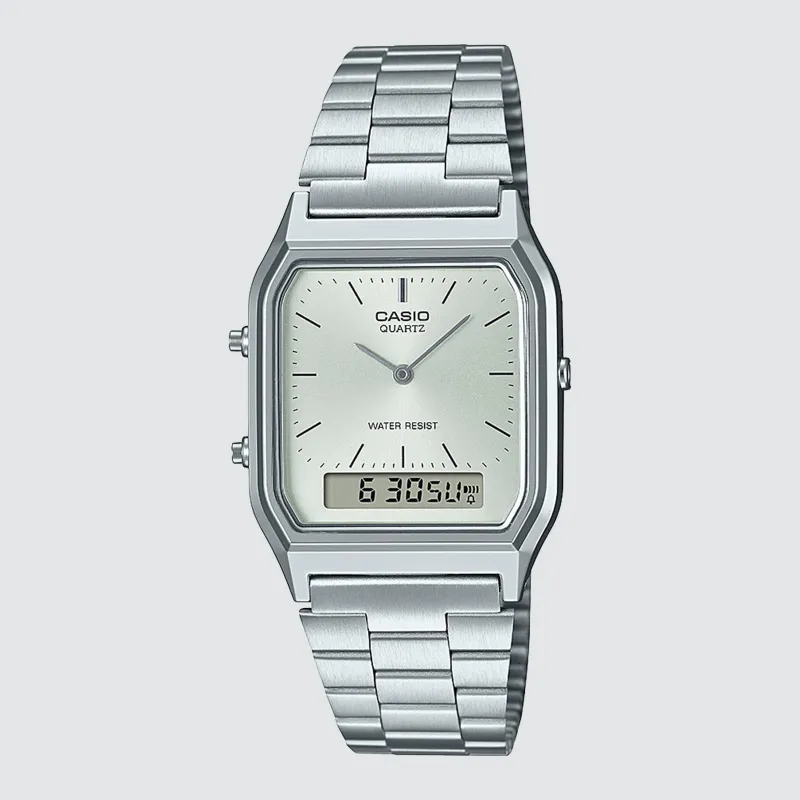 Stainless Steel Dual Watch Silver sold by Neverland