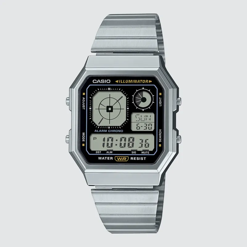 Vintage Digital Watch Silver sold by Neverland