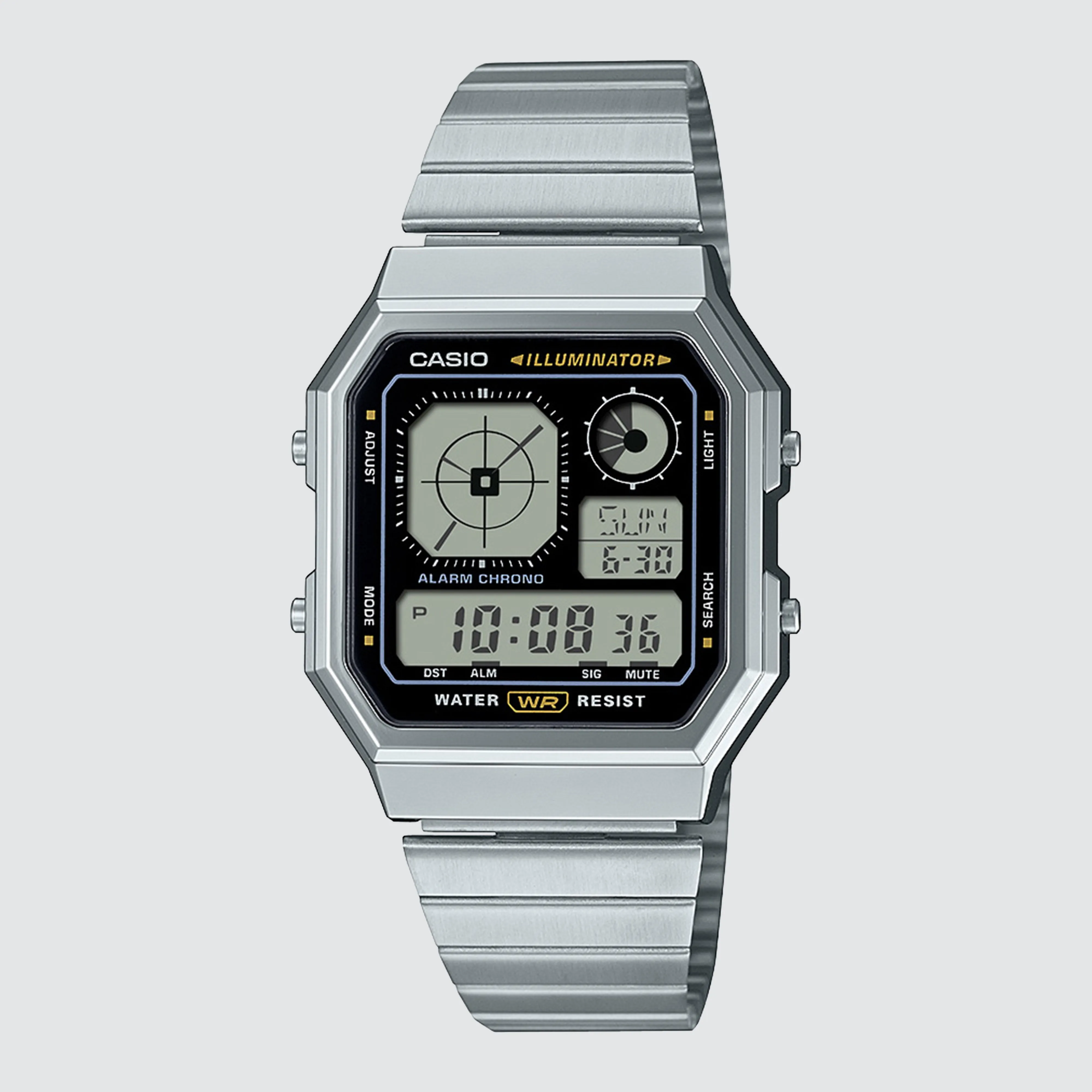 Vintage Digital Watch Silver sold by Neverland