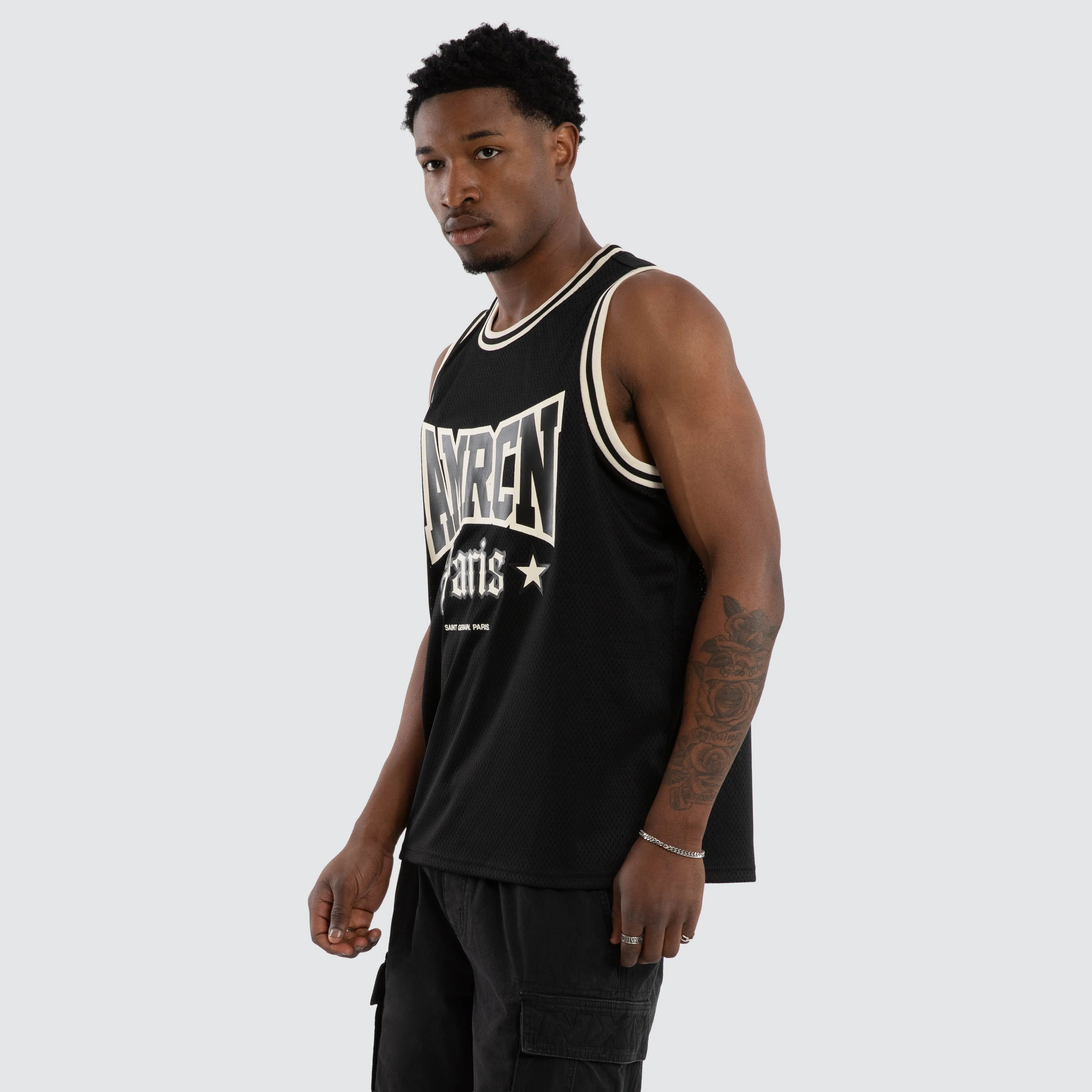 Push Up Basketball Jersey Jet Black sold by Neverland product image thumbnail 5