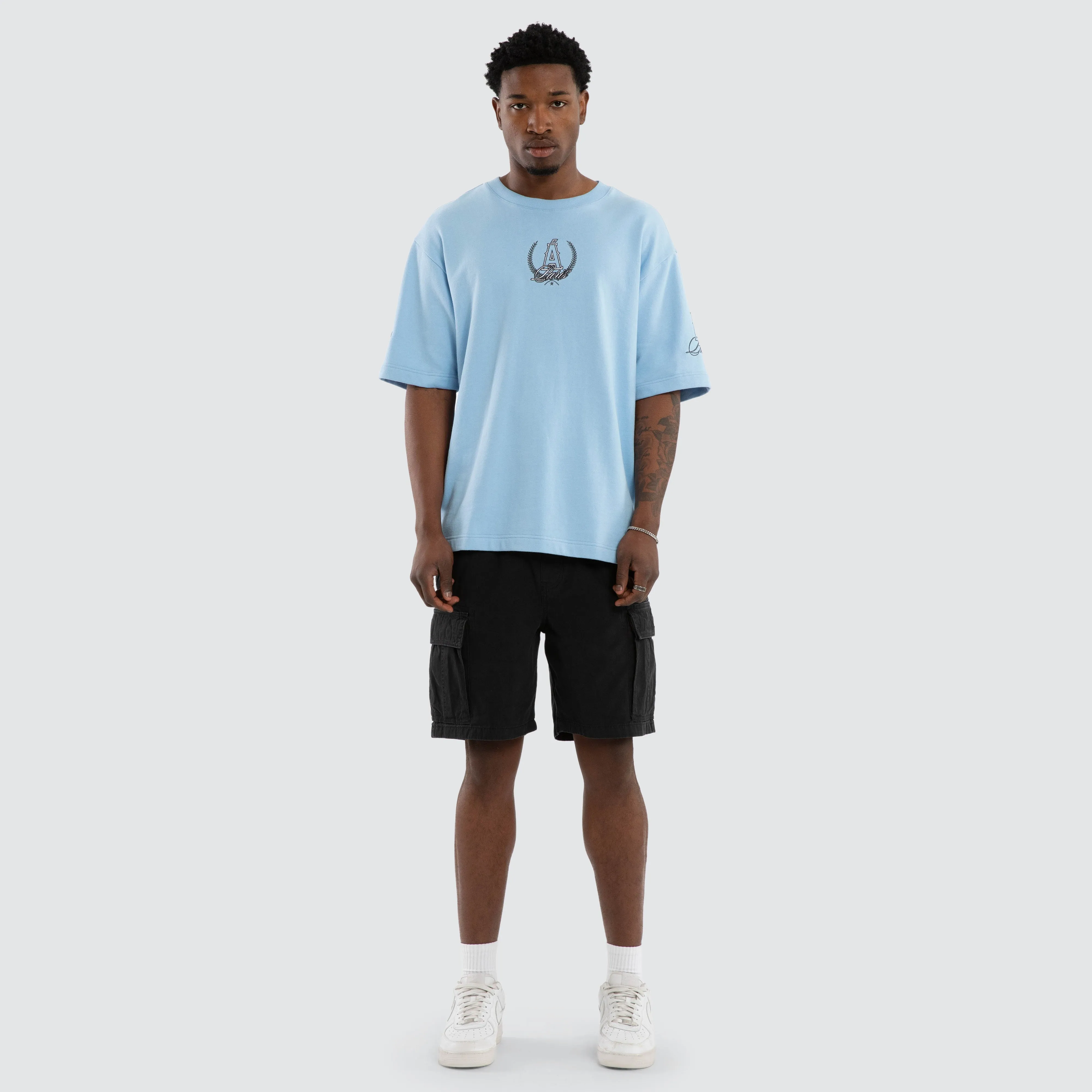 Crest Loopback Oversized Tee Placid Blue sold by Neverland product image thumbnail 2