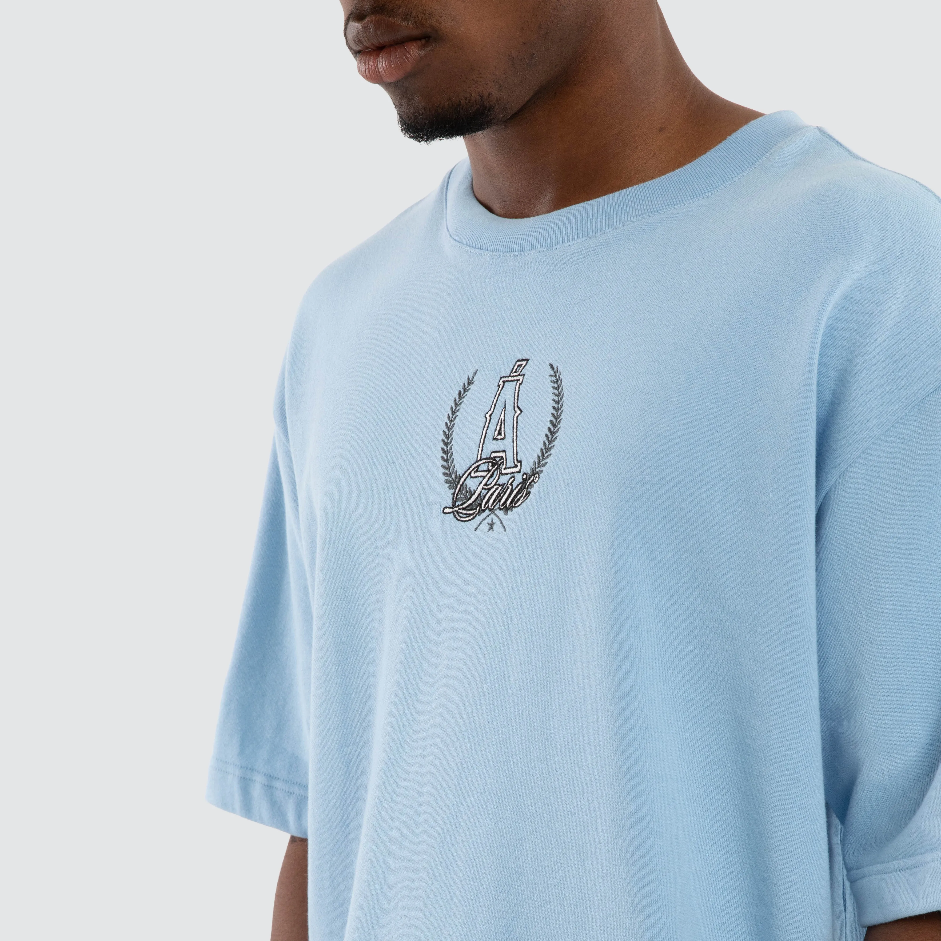 Crest Loopback Oversized Tee Placid Blue sold by Neverland product image thumbnail 4