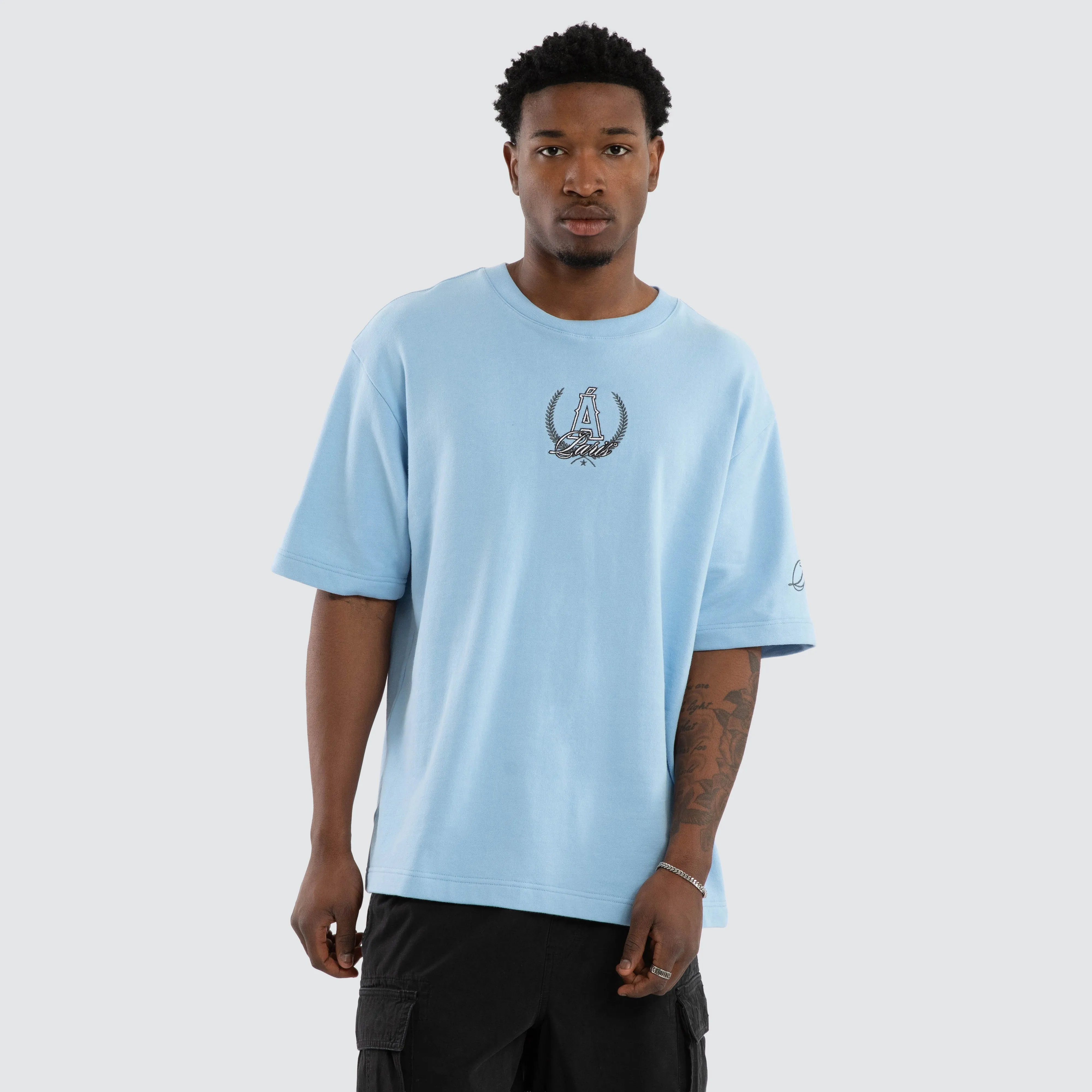 Crest Loopback Oversized Tee Placid Blue sold by Neverland product image thumbnail 5