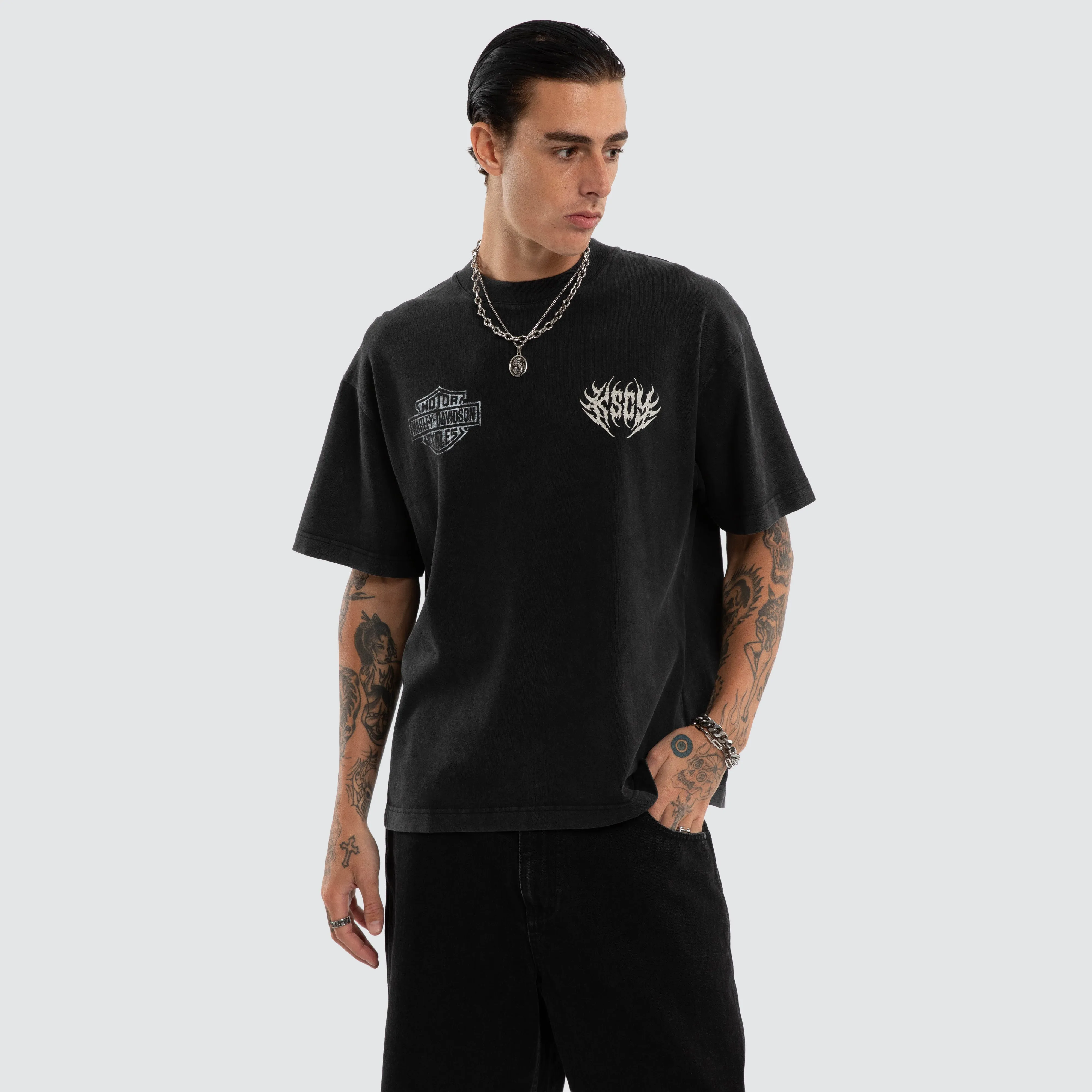 Resurgence Street Tee Snow Black sold by Neverland product image thumbnail 3