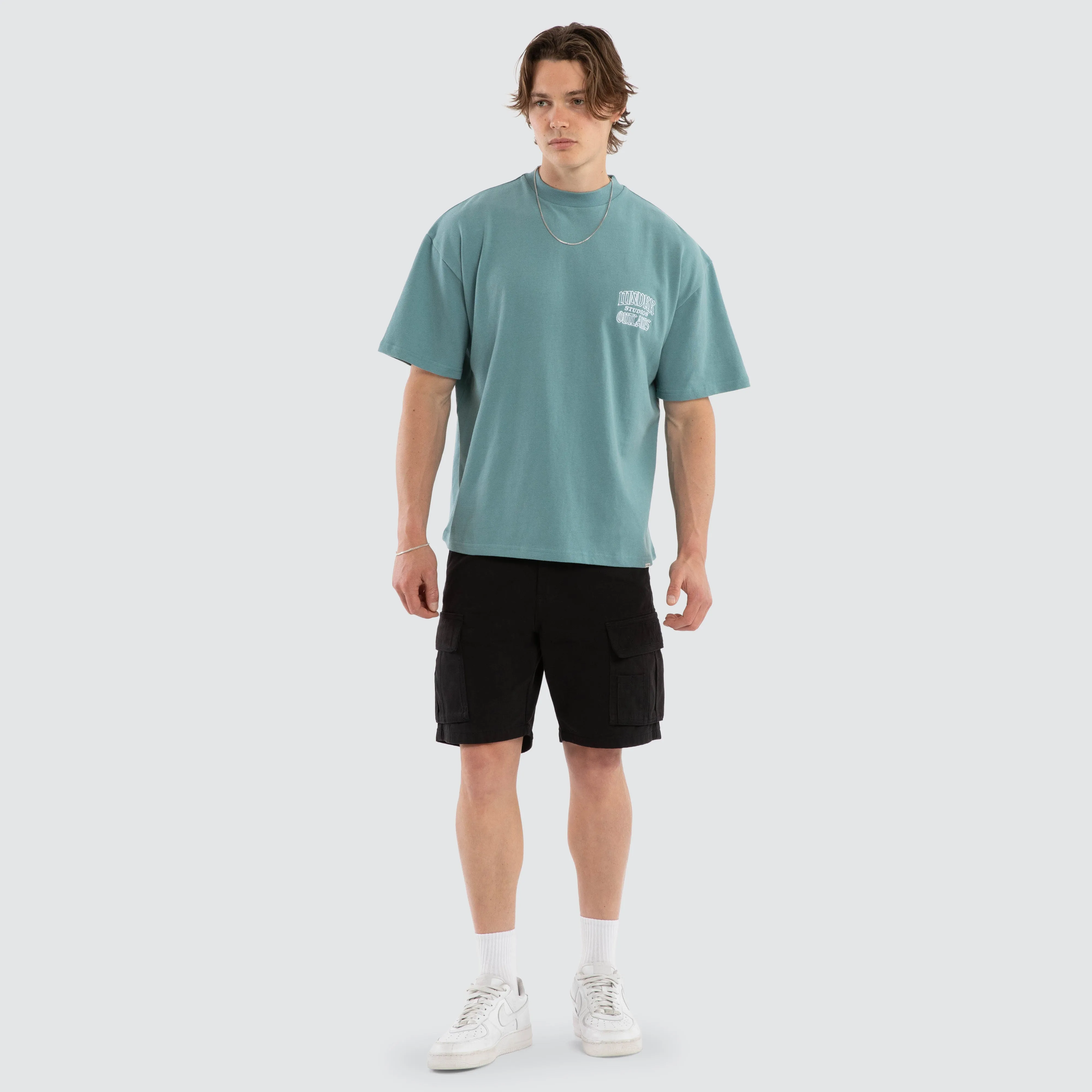 Outlaws Heavy Weight Tee Dusk Blue sold by Neverland product image thumbnail 2