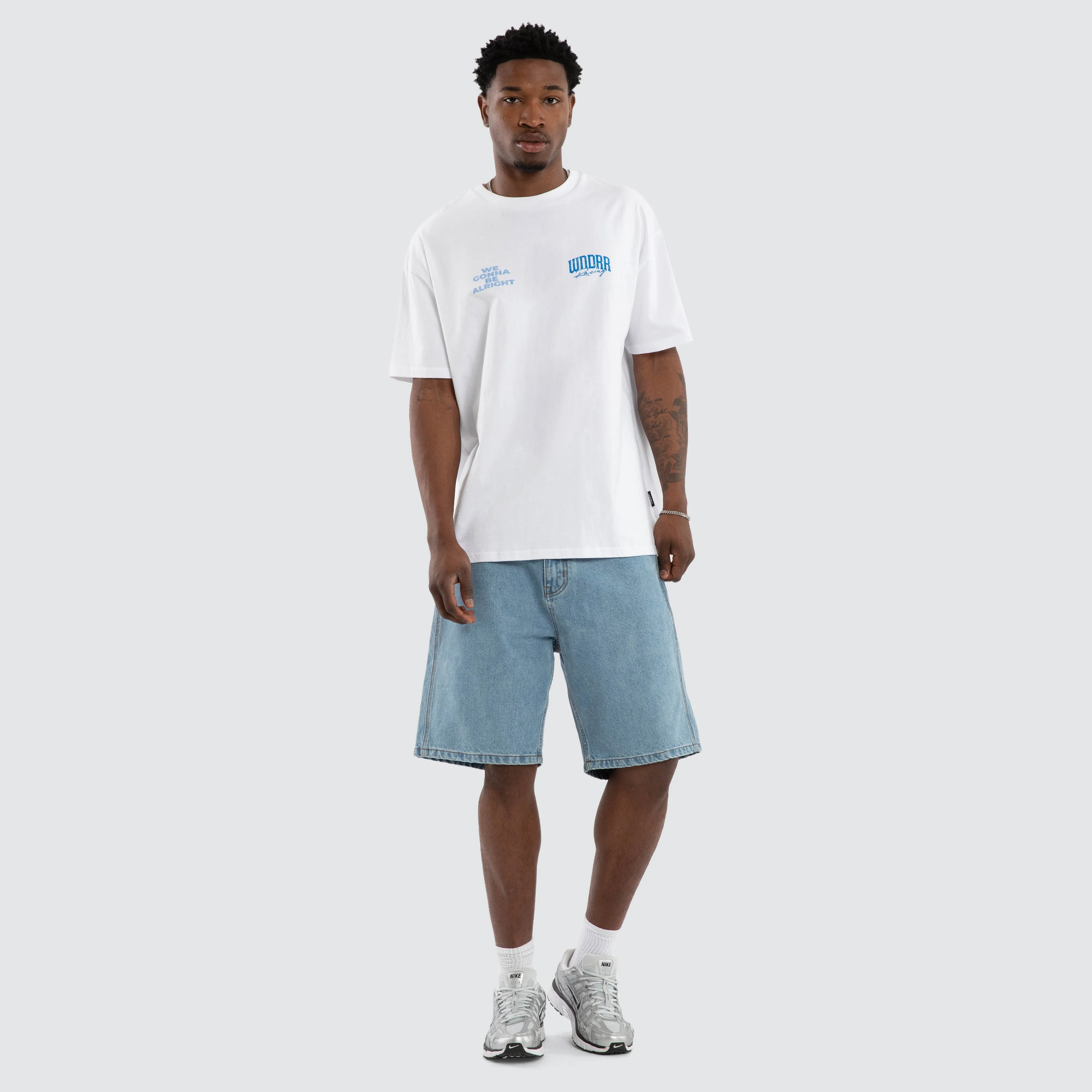 Swerve Box Fit Tee White sold by Neverland product image thumbnail 2