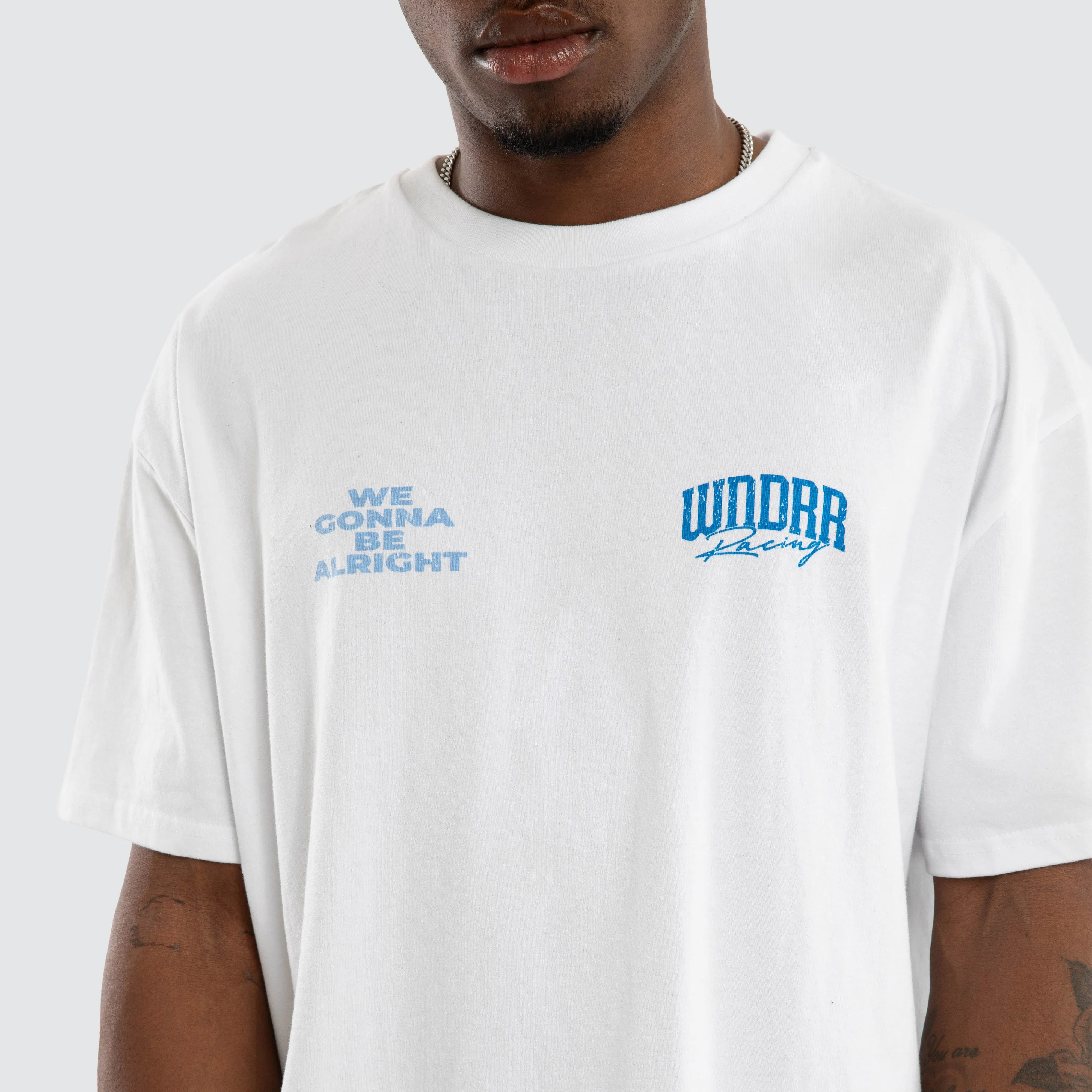 Swerve Box Fit Tee White sold by Neverland product image thumbnail 3